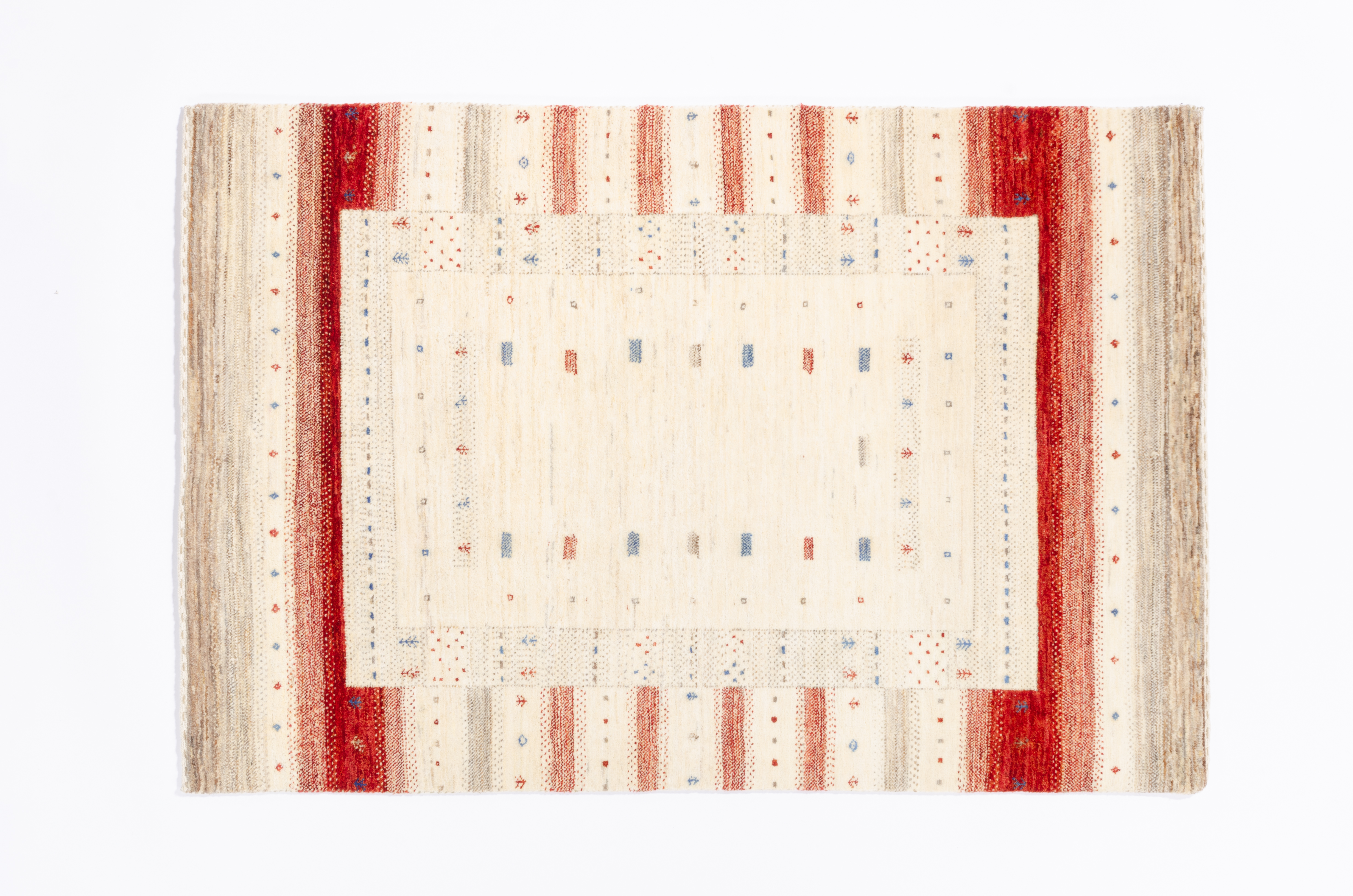 Nomadenteppich Loribaft Negra/ Farbe: Beige / Masse (BxT) :103x152 cm