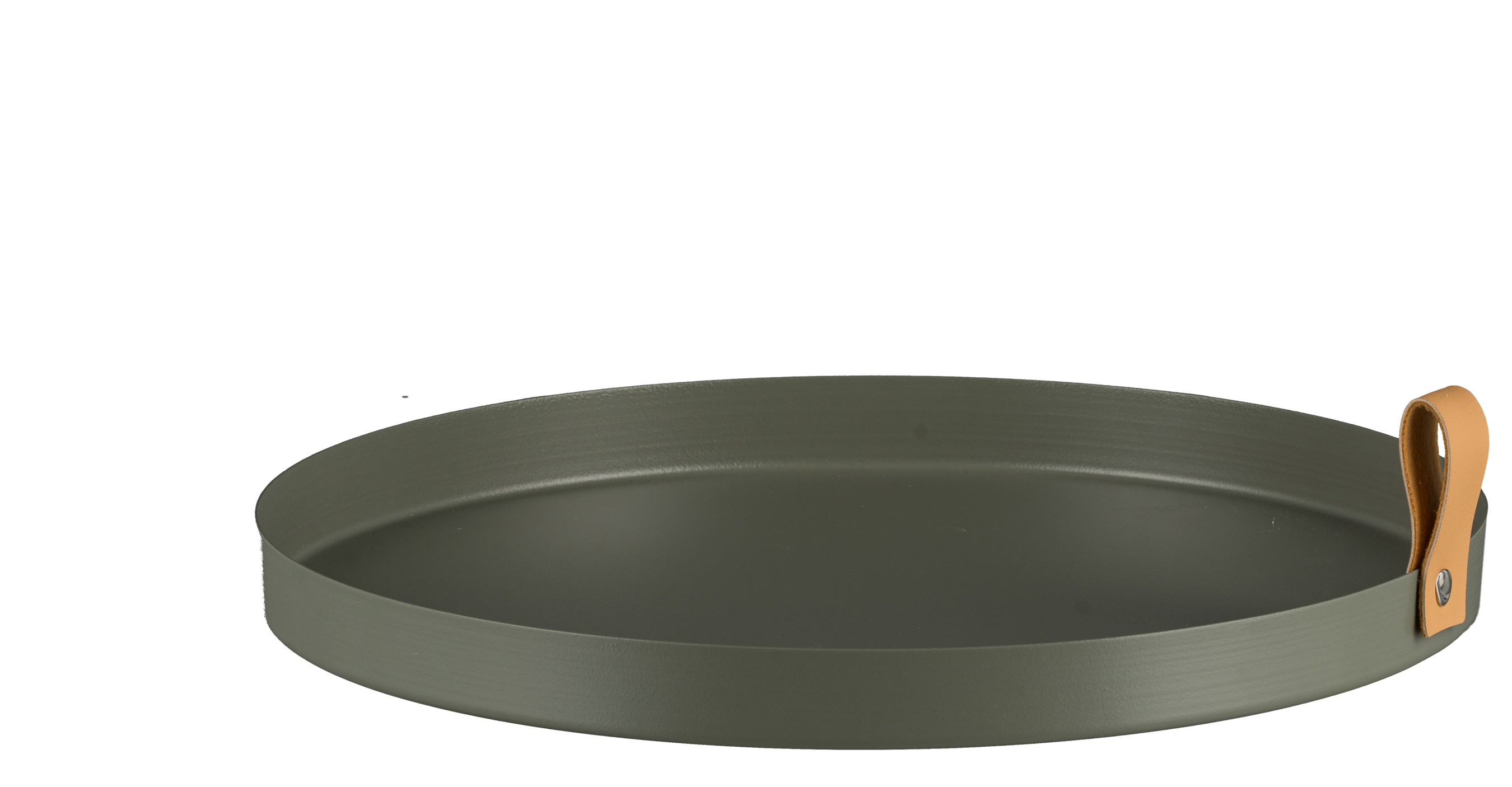 Tablett Cornelia, Metall, Moos von Roomio