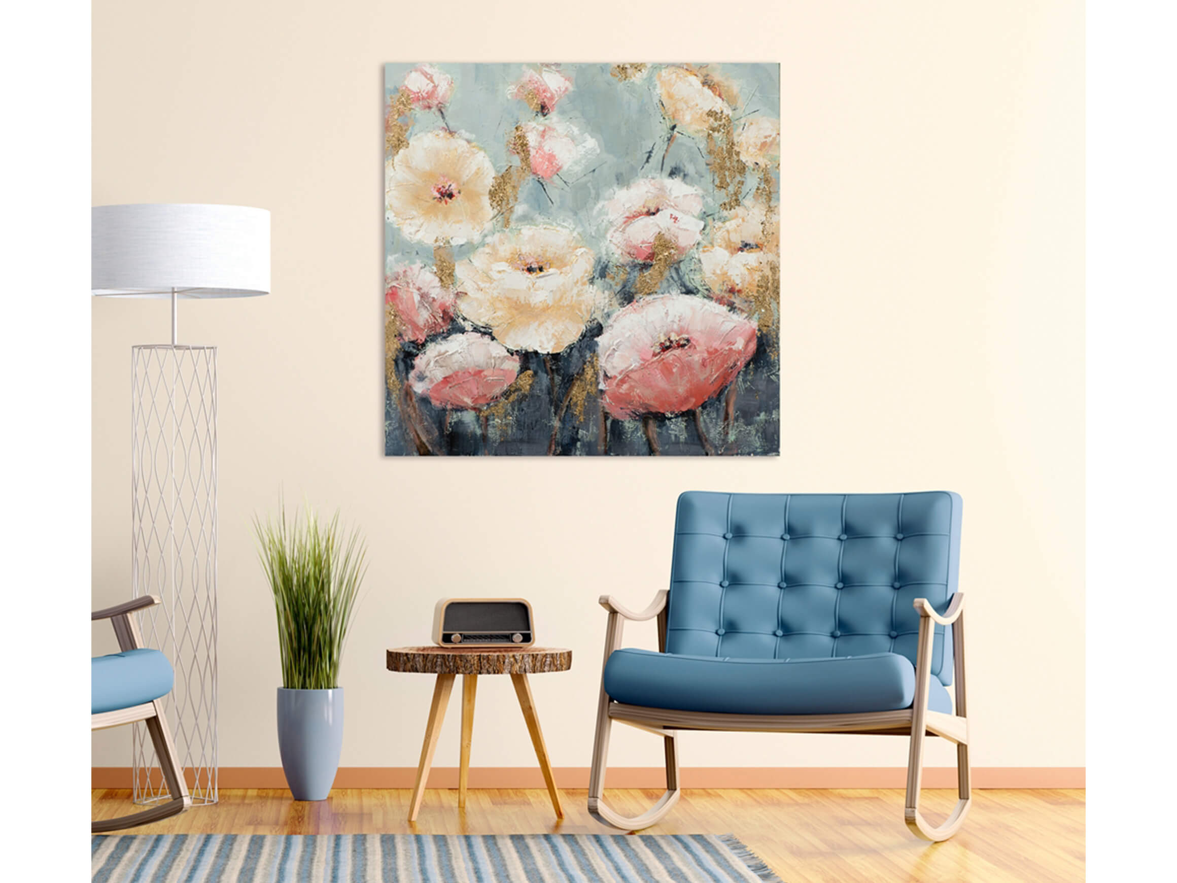 Bild Blüten in Rosa und Beige image LAND