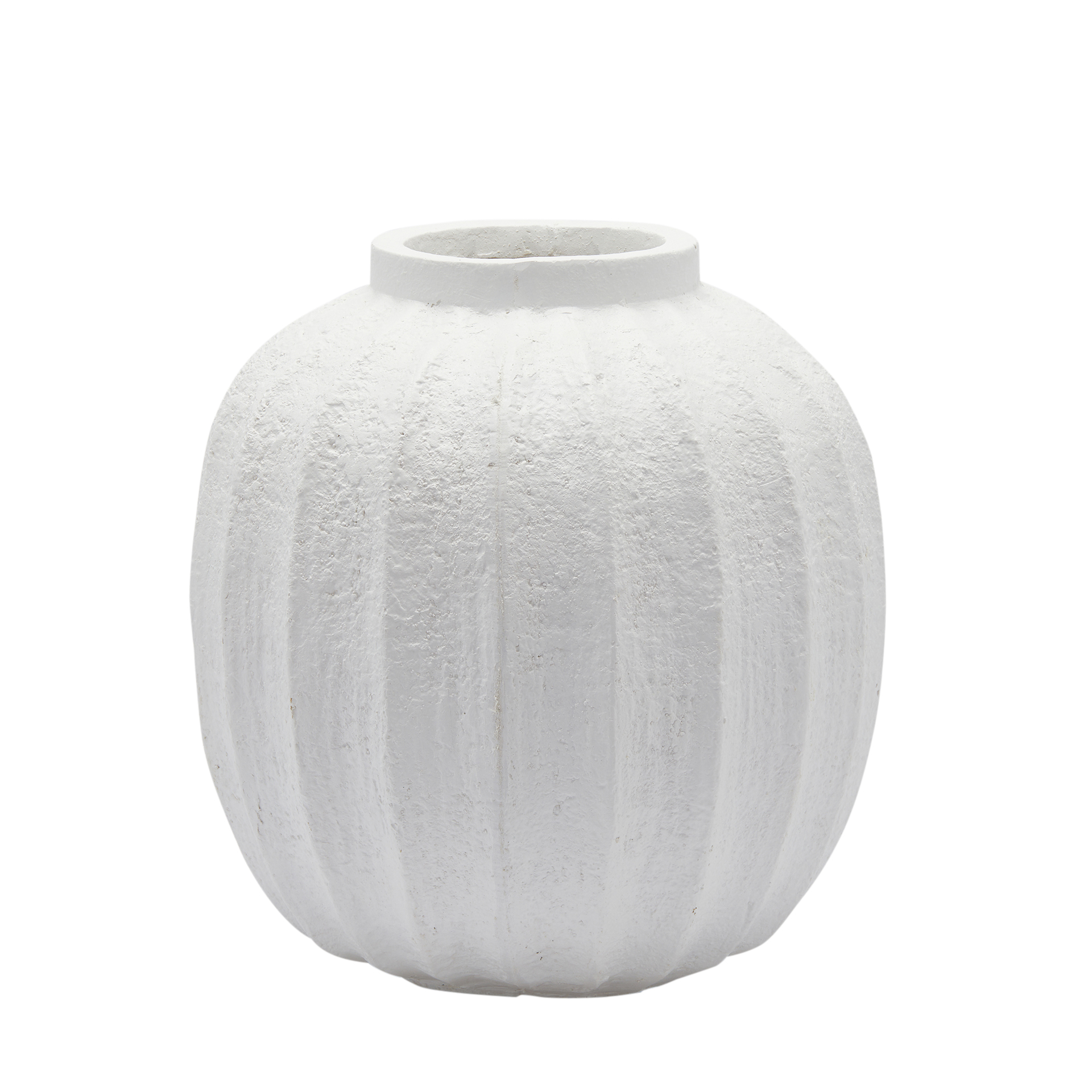 Edg Vase Rillen Keramik H: 39 cm  | Schubiger Möbel