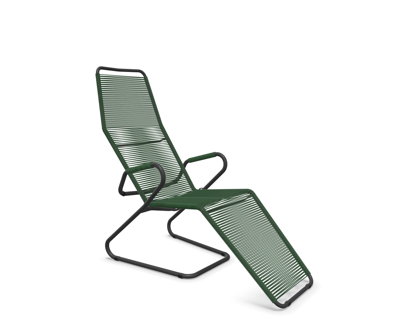 Spaghetti-Liege Locarno von Schaffner / Farbe: Tannengrün / Grösse: 61 x 137 cm