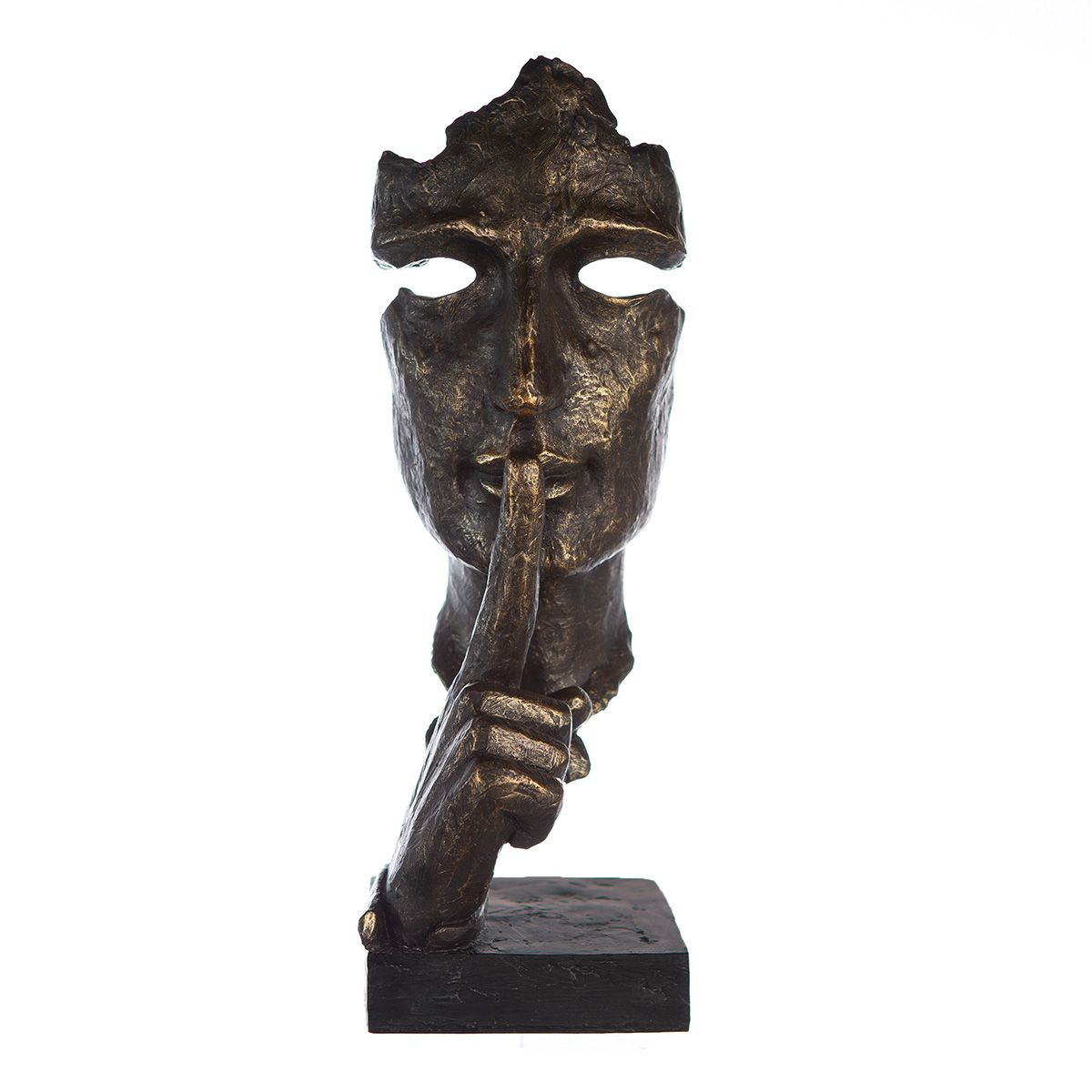 Skulptur XL Größe Silence – ein Ausdruck der Stille in Bronze