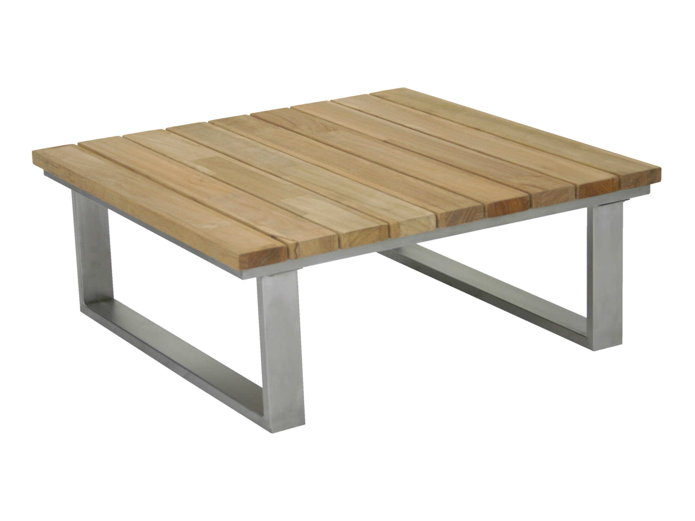 Clubtisch Belvedere, Teak, Edelstahl, Wetterfest, b 76