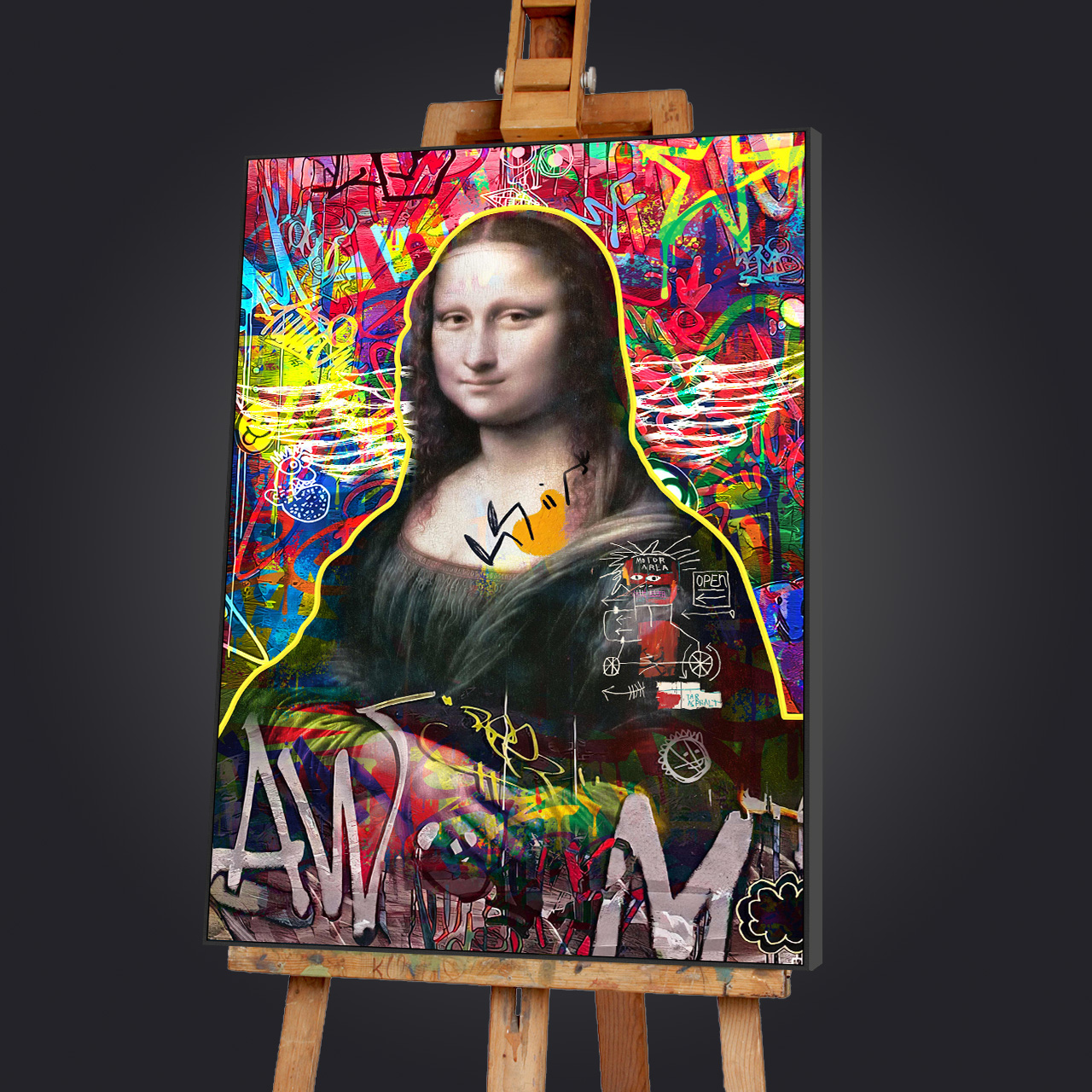 Gemälde-Modern Lisa-image LAND