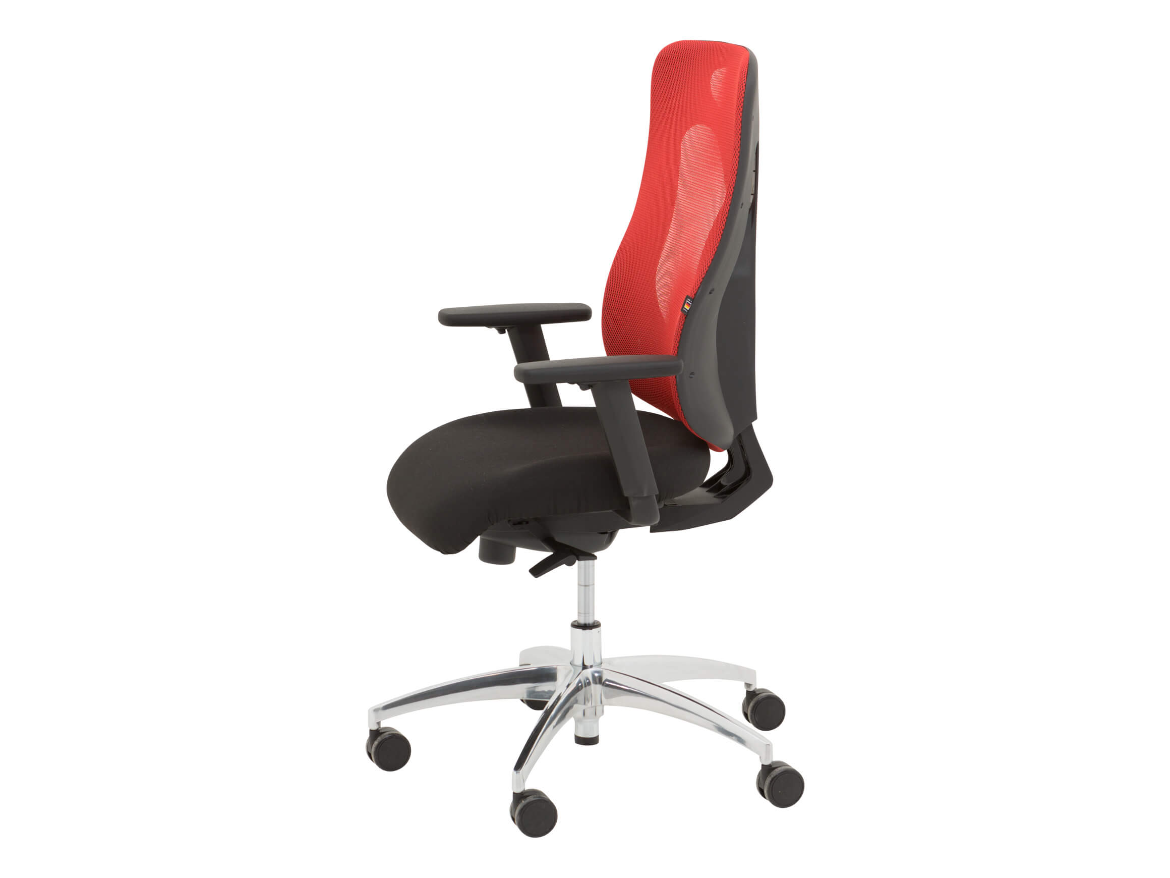 Bürostuhl Opponente, Stoff Rot, b 48 cm t 50 cm h 113-118 cm