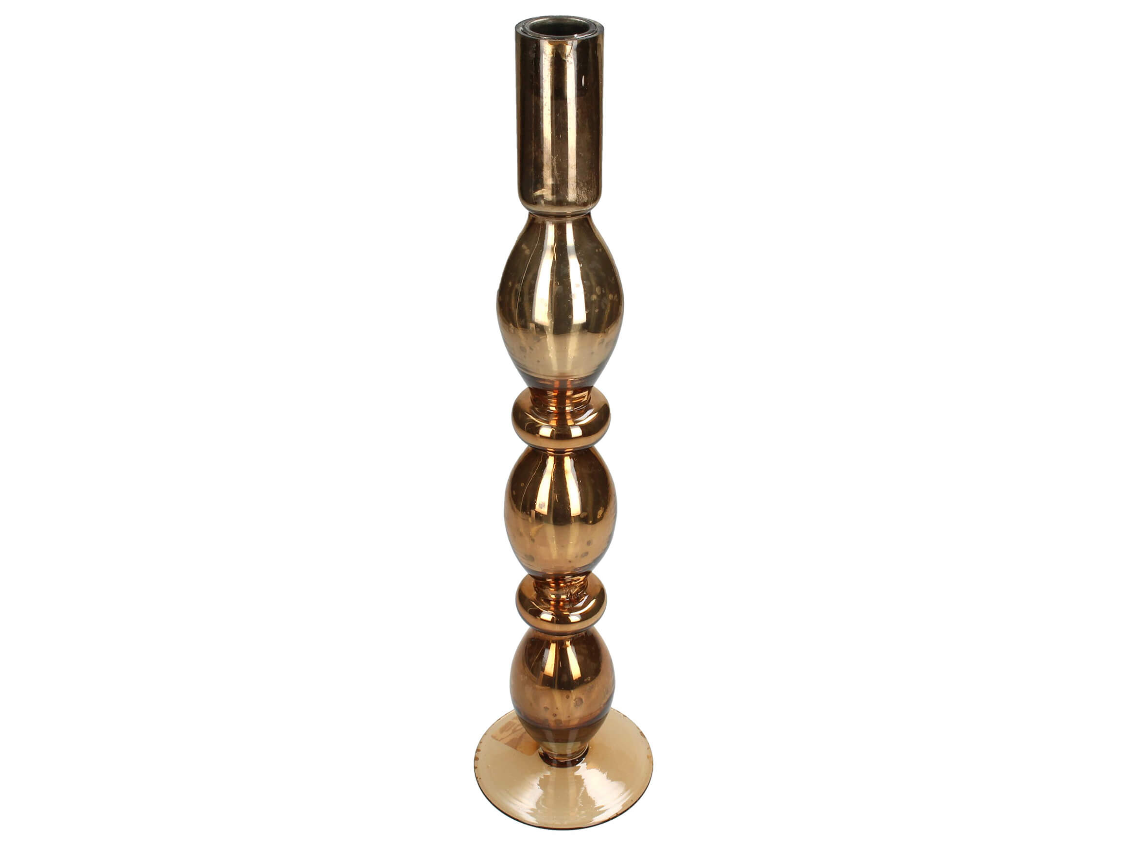 Kersten Kerzenleuchter Glas Amber H: 40 cm Mehrfarbig | Schubiger Möbel