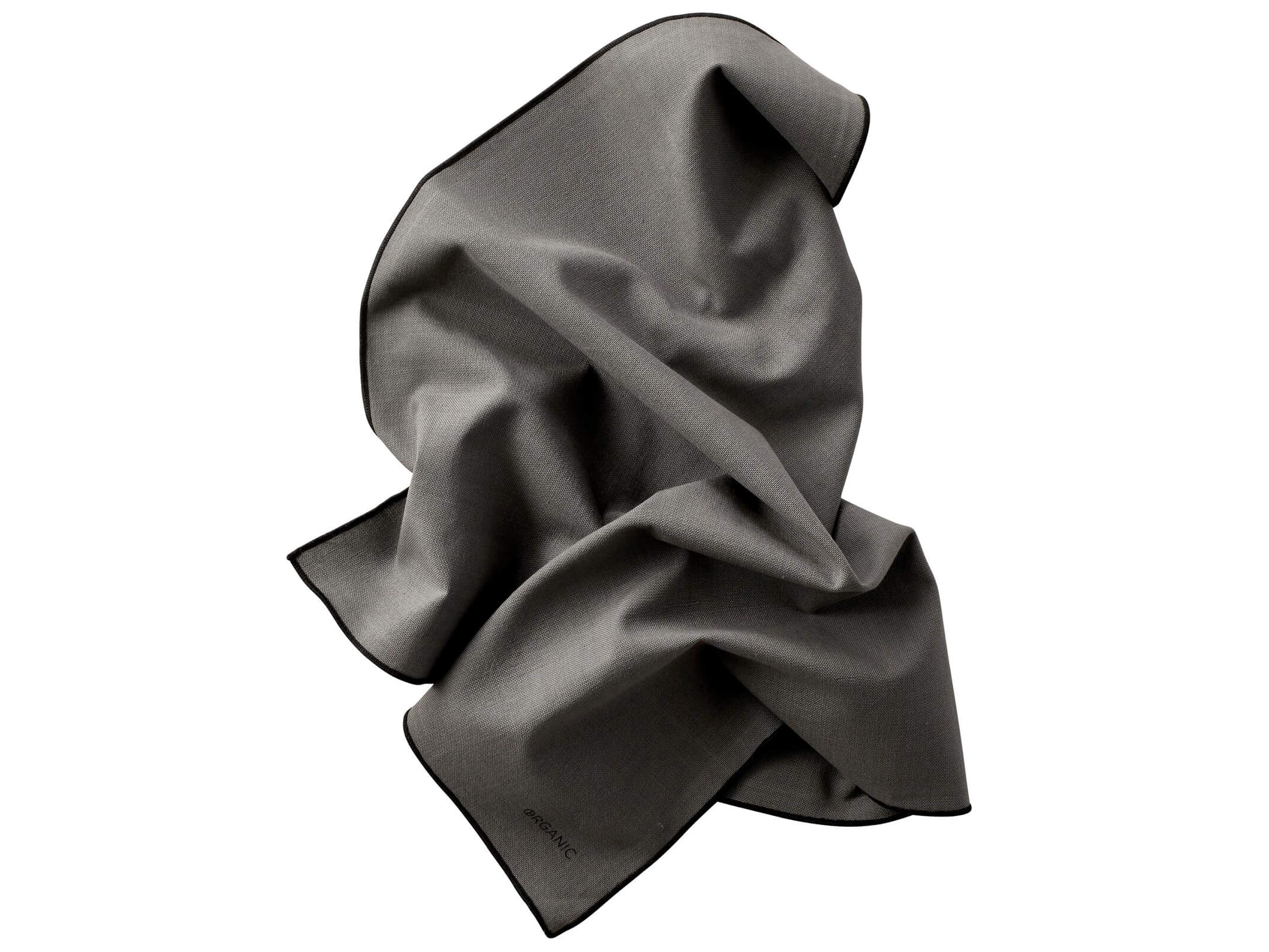 Stoffservietten Organic 50 x 50 cm, 2 Stück, Grau/Schwarz Alltron