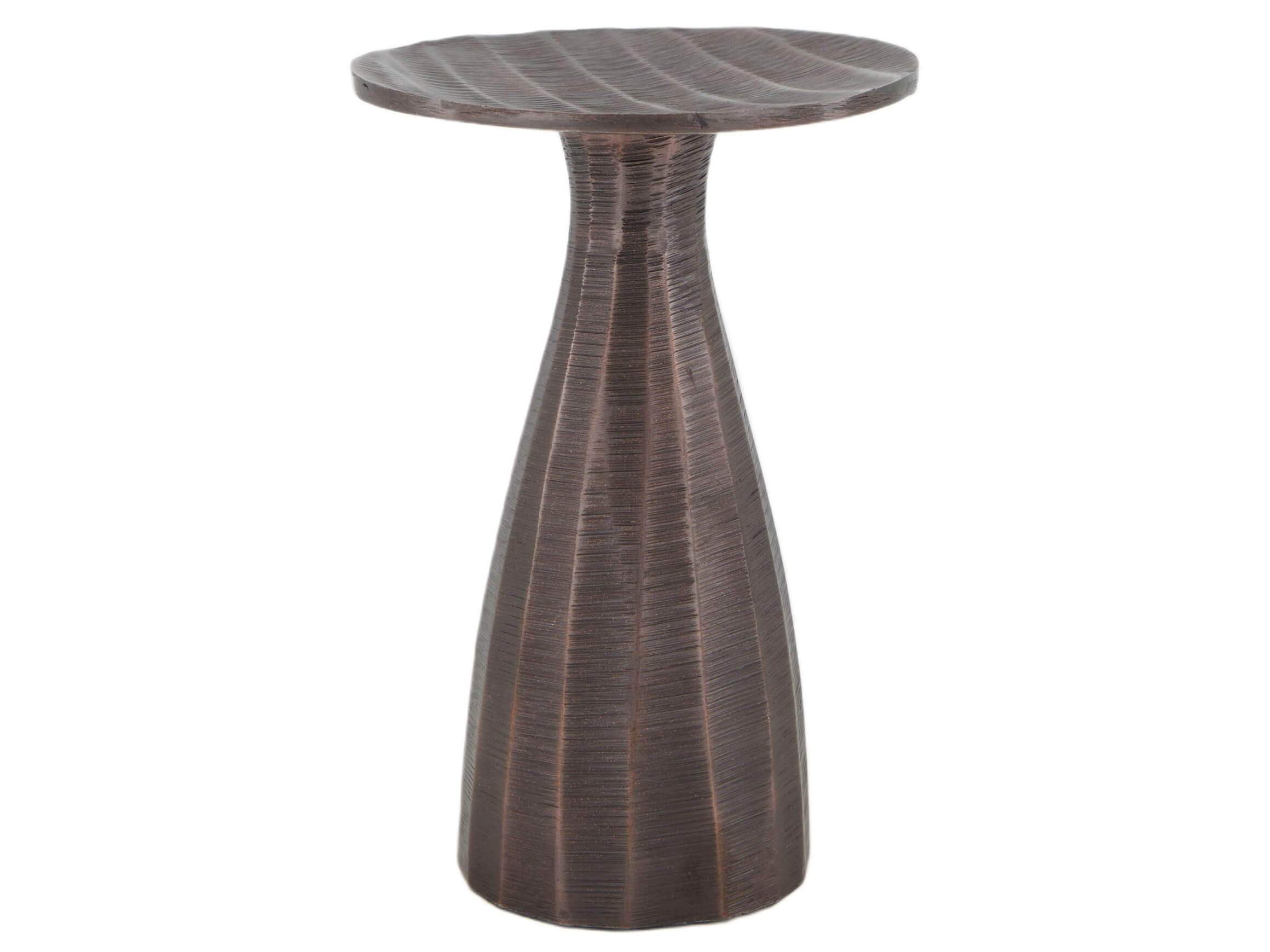 Candlestick Metal Bronze H: 19 cm Decofinder