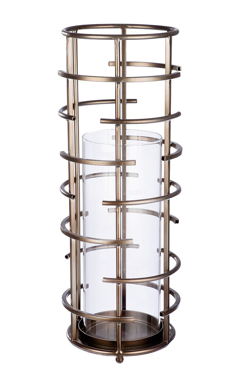 Windlicht Loft, Silber H: 47 cm Gilde