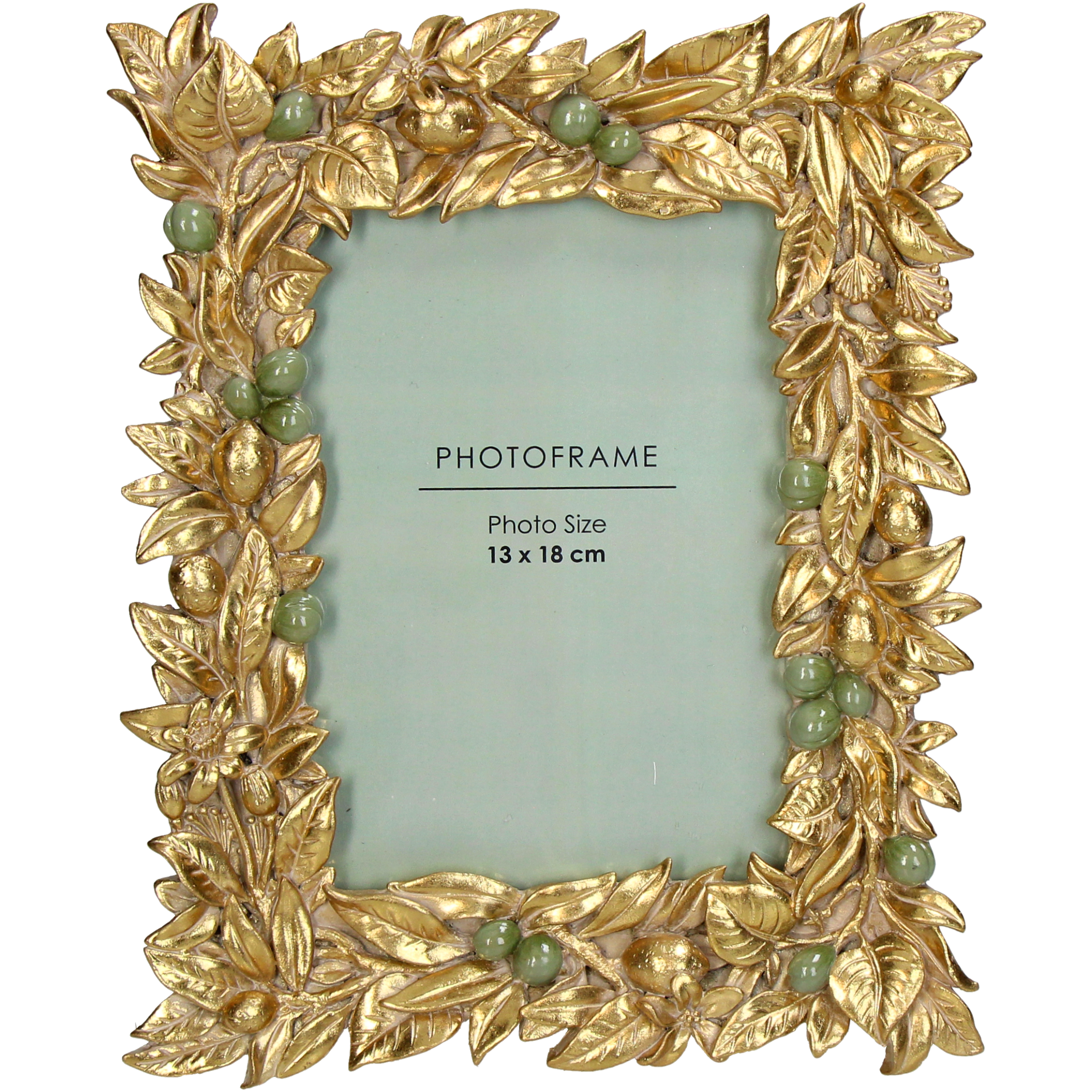 Fotorahmen Olivengirlanden, Gold B: 13 cm Kersten
