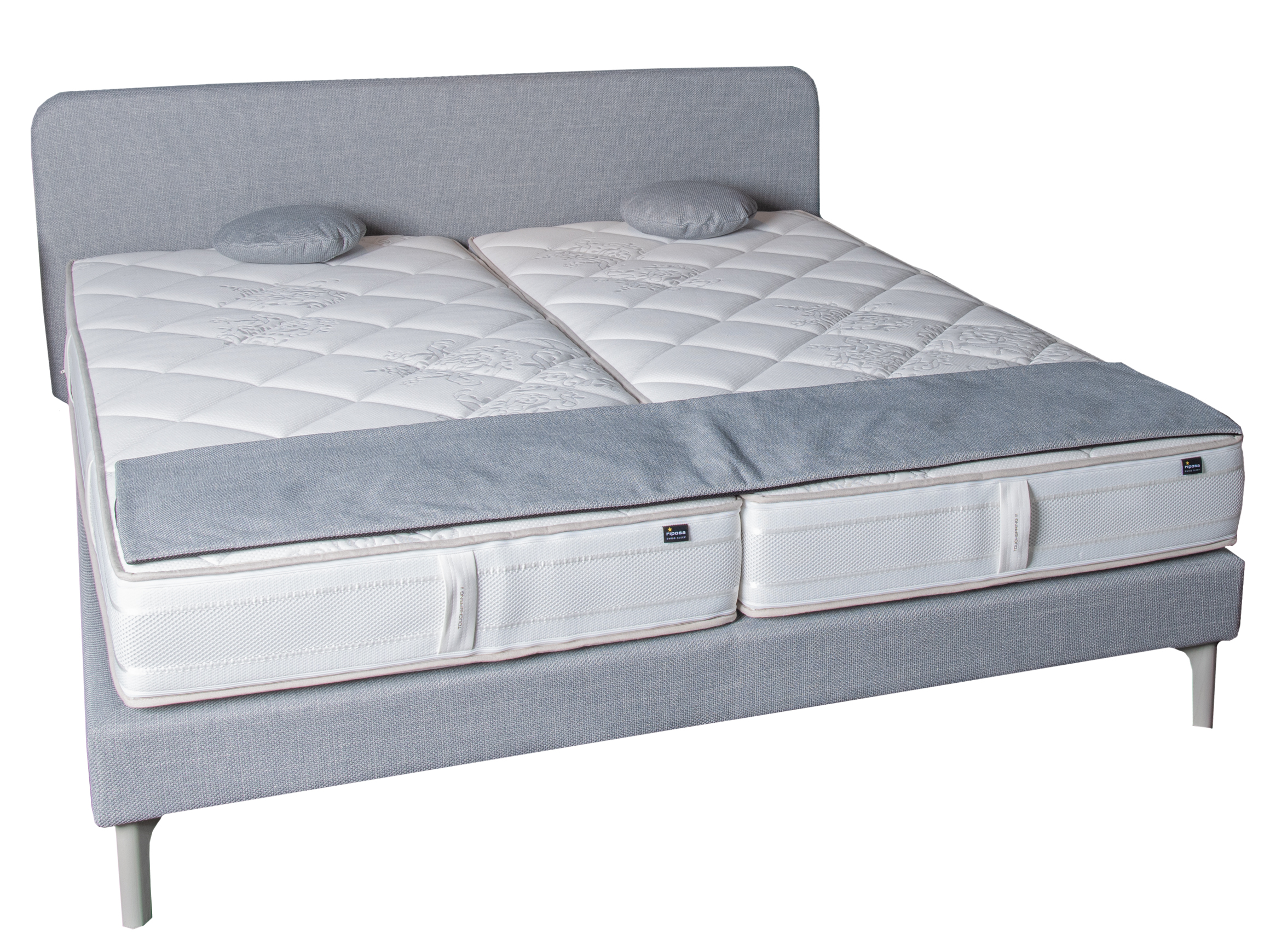 Riposa Boxspringbett Slow Grau | Schubiger Möbel