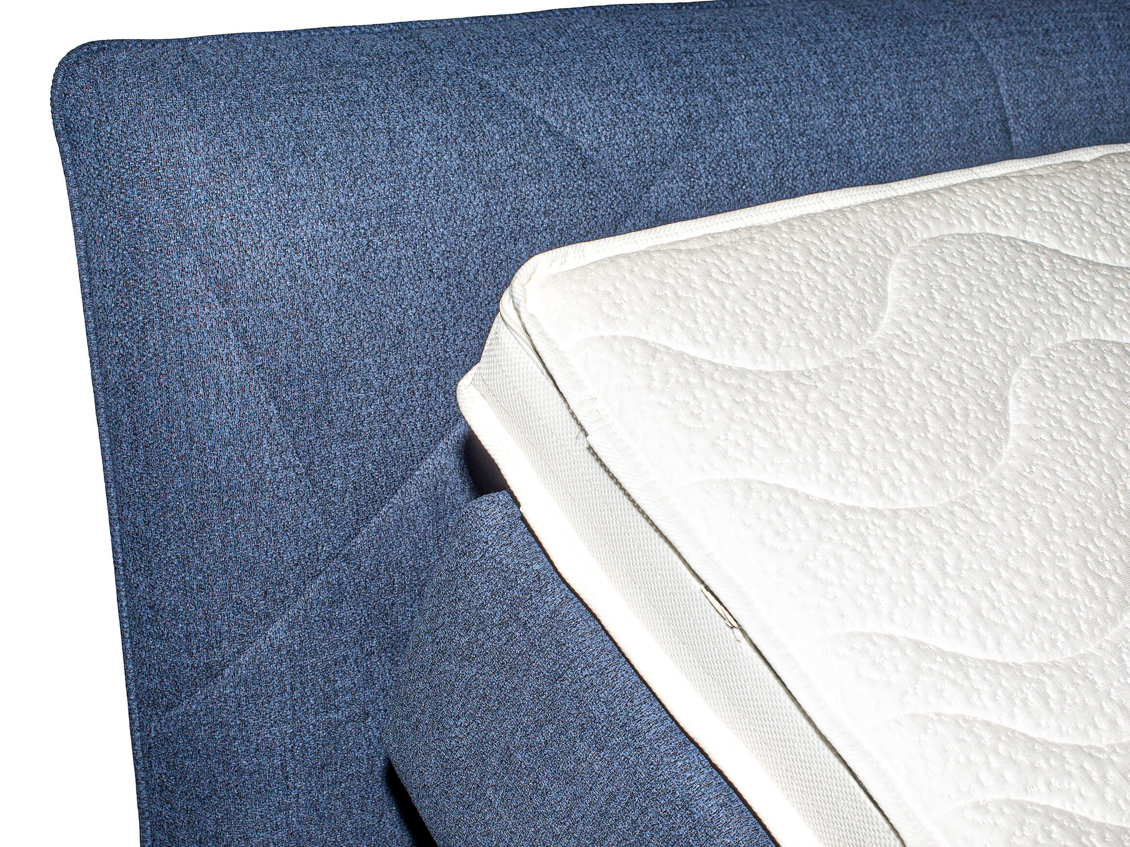 Boxspringbett Versailles Relax Ada AT / Farbe: Dunkelblau