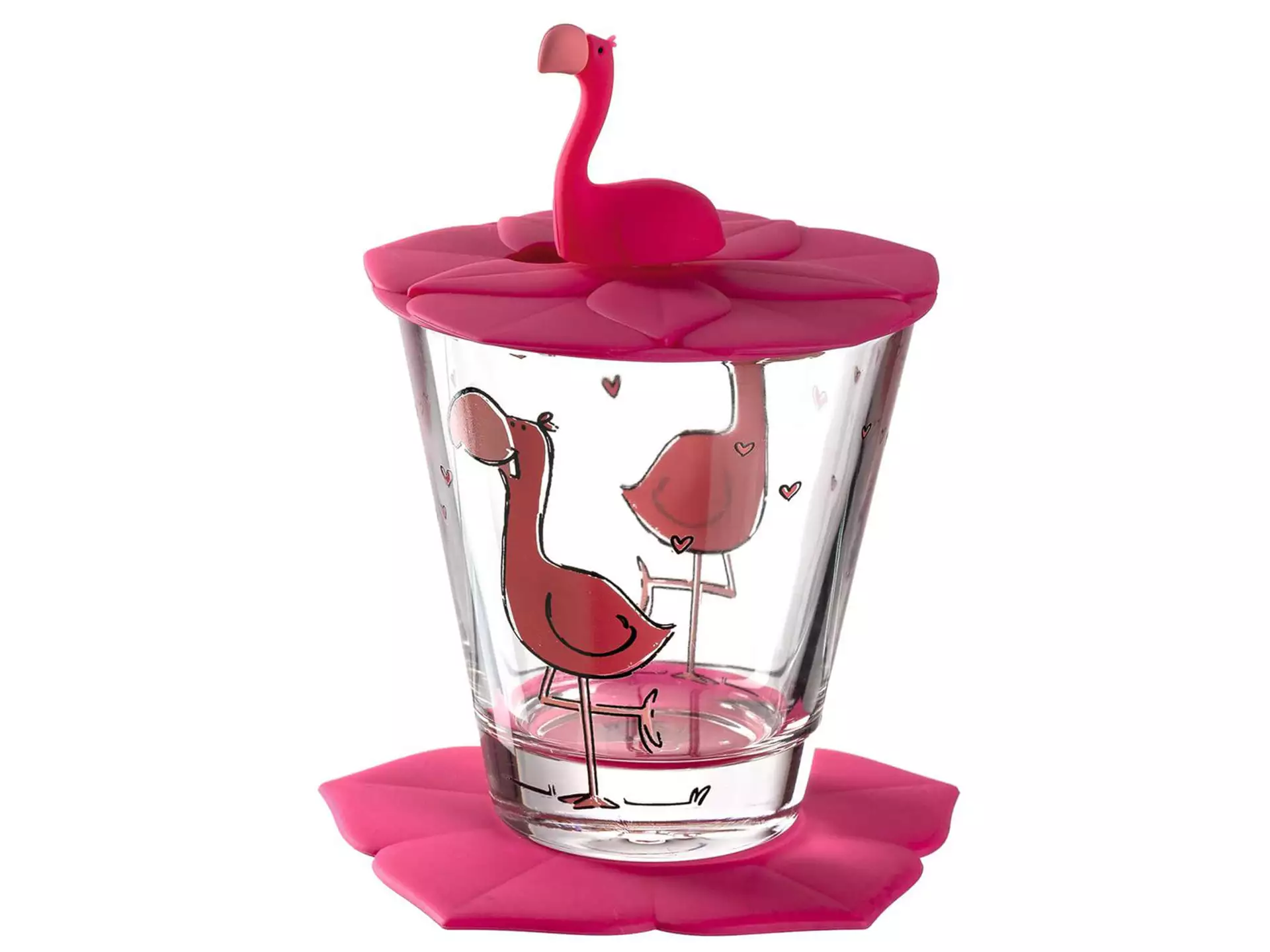 Leonardo Trinkglas Für Kinder Bambini Flamingo, 215 Ml, 3-teilig