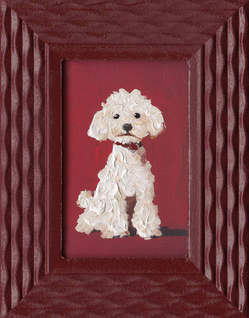 'White Dog' painting image LAND