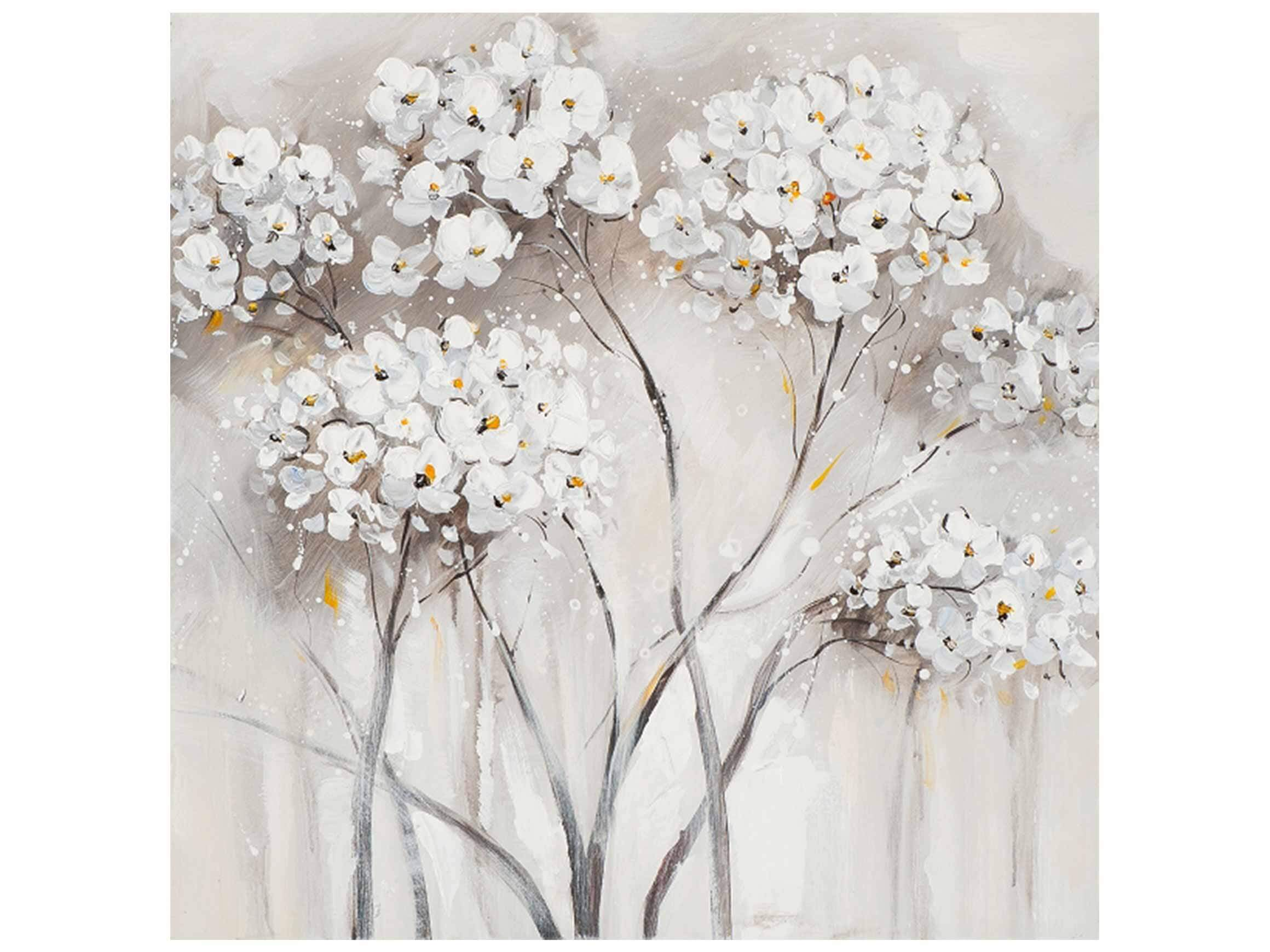 Bild Weisse Blüten 40x40 cm image LAND