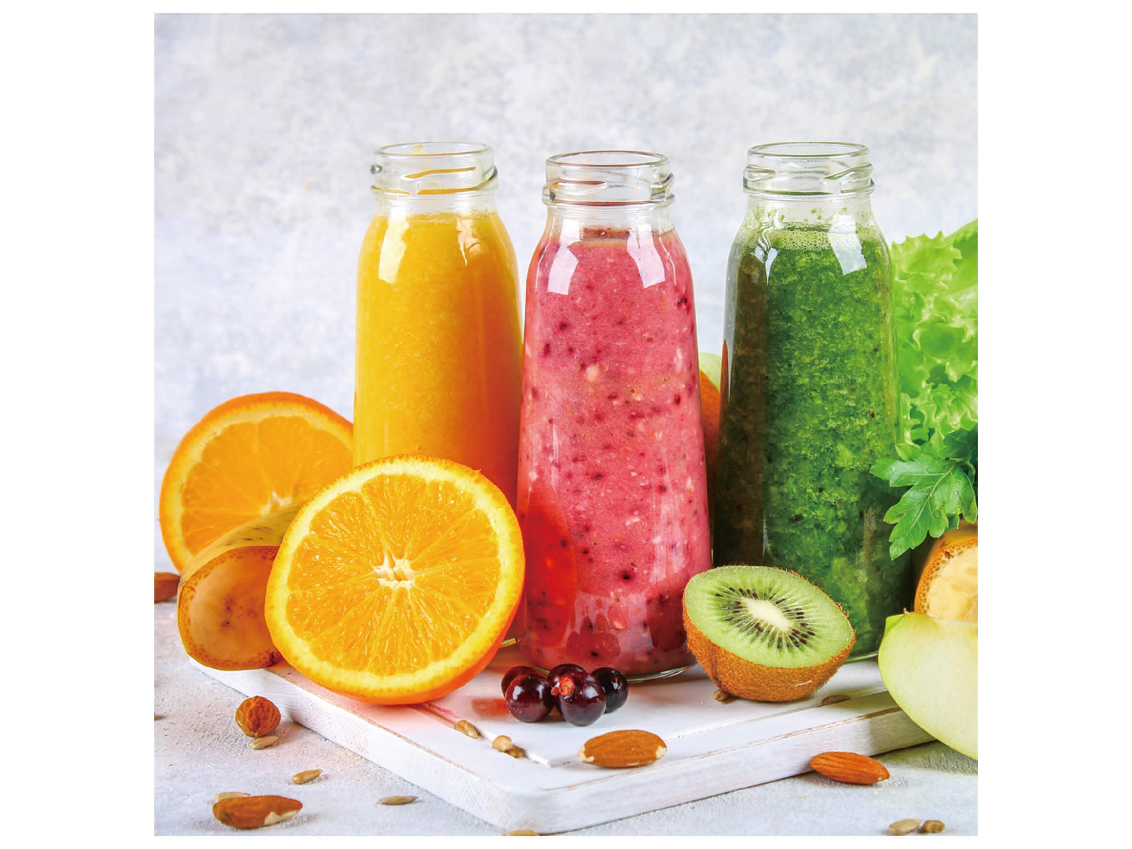 Digitaldruck auf Glas Smoothie Variation image LAND