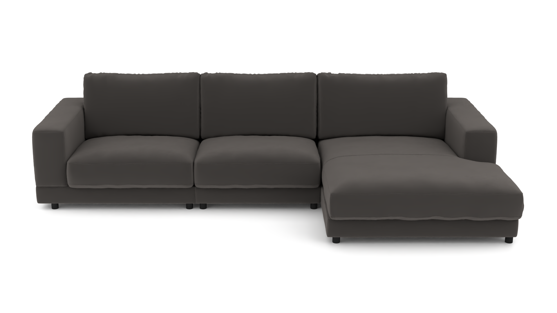 Ecksofa #1 Jupiter rechts - UrbanDesign / Farbe: Anthrazit / Bezugsmaterial: Stoff