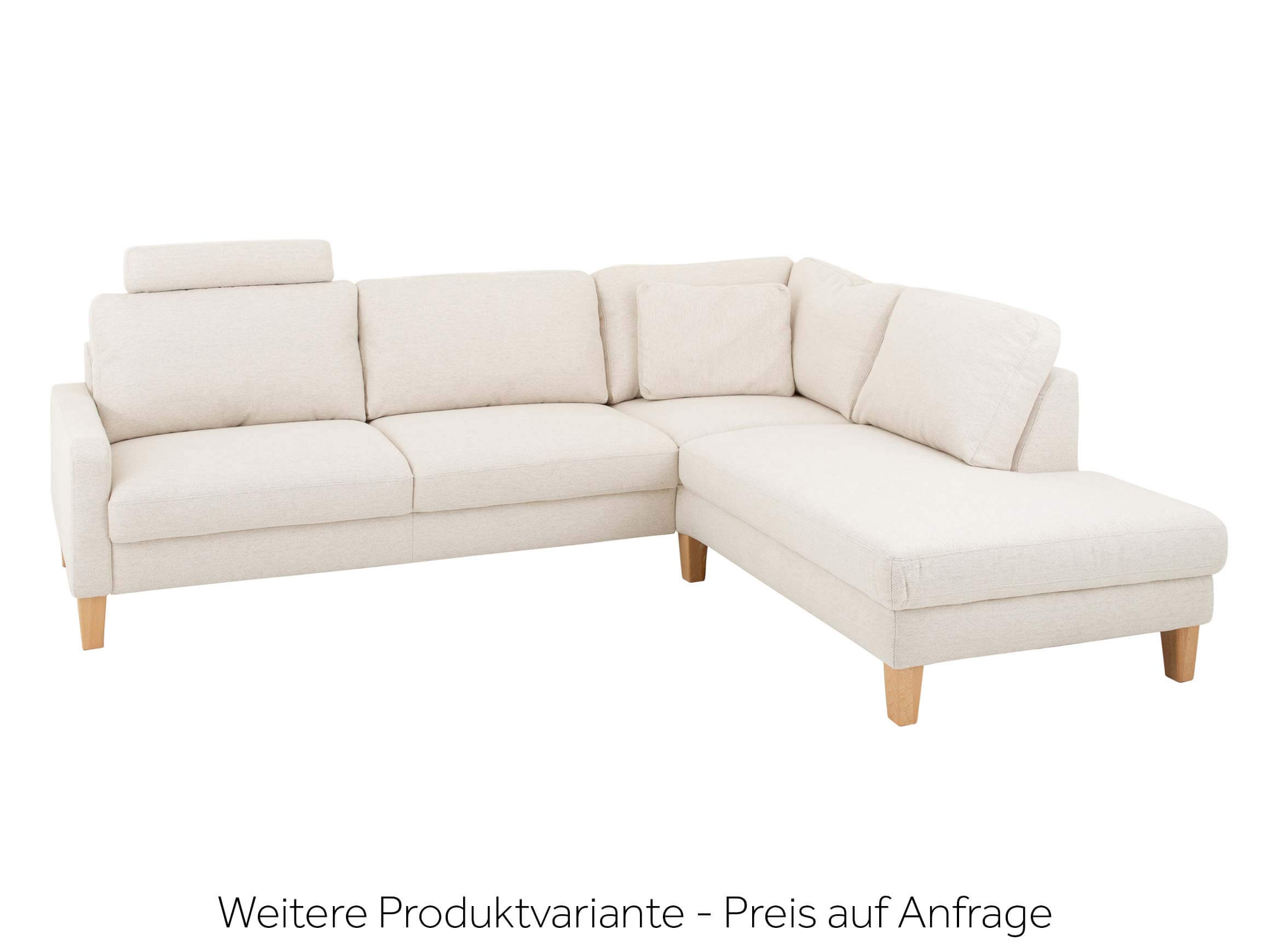Ecksofa Cagliari Basic Candy / Farbe: Elephant / Material: Leder Basic
