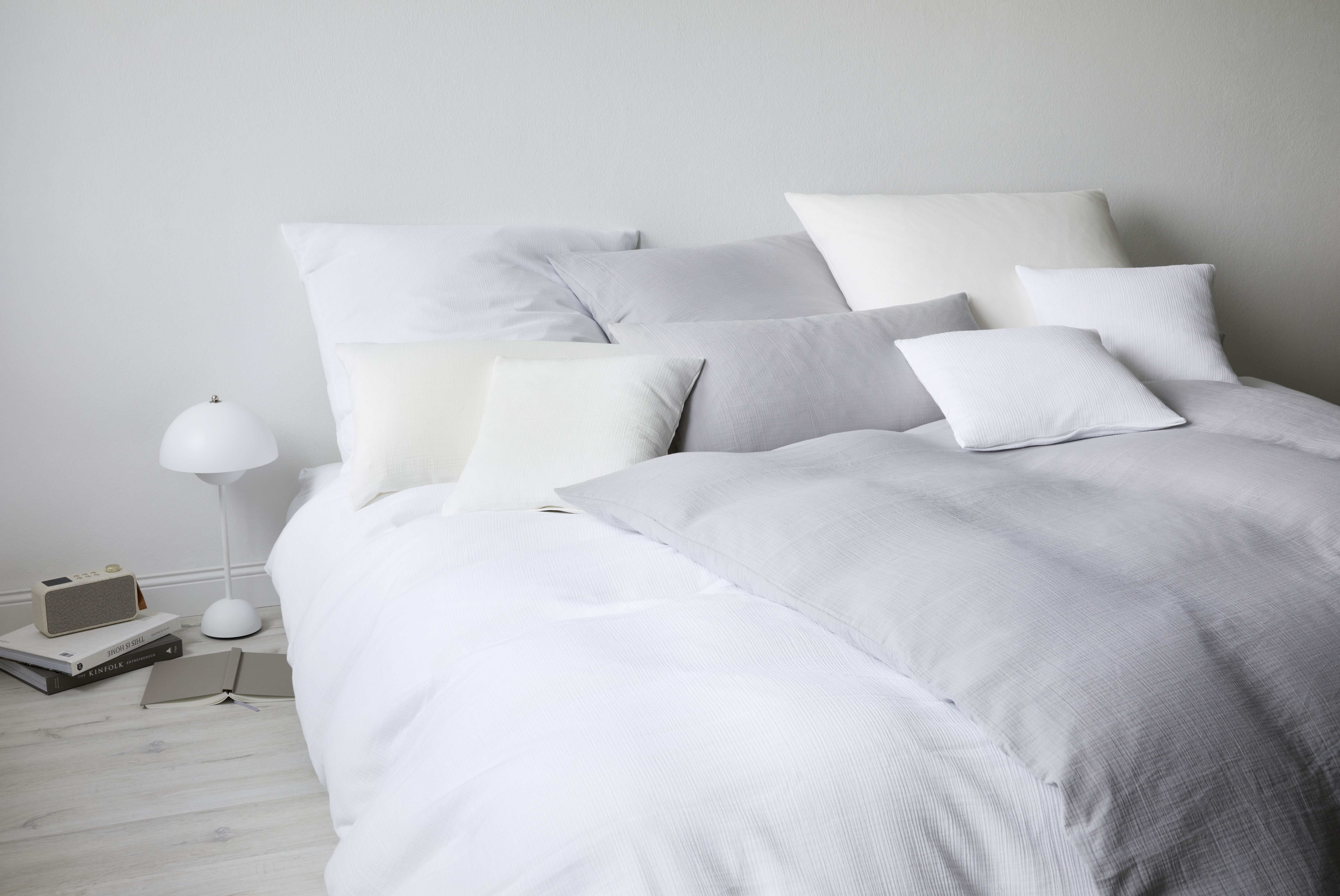 Bettwäsche Smooth Wollweiss Elegante / Grösse: 160 x 210 cm