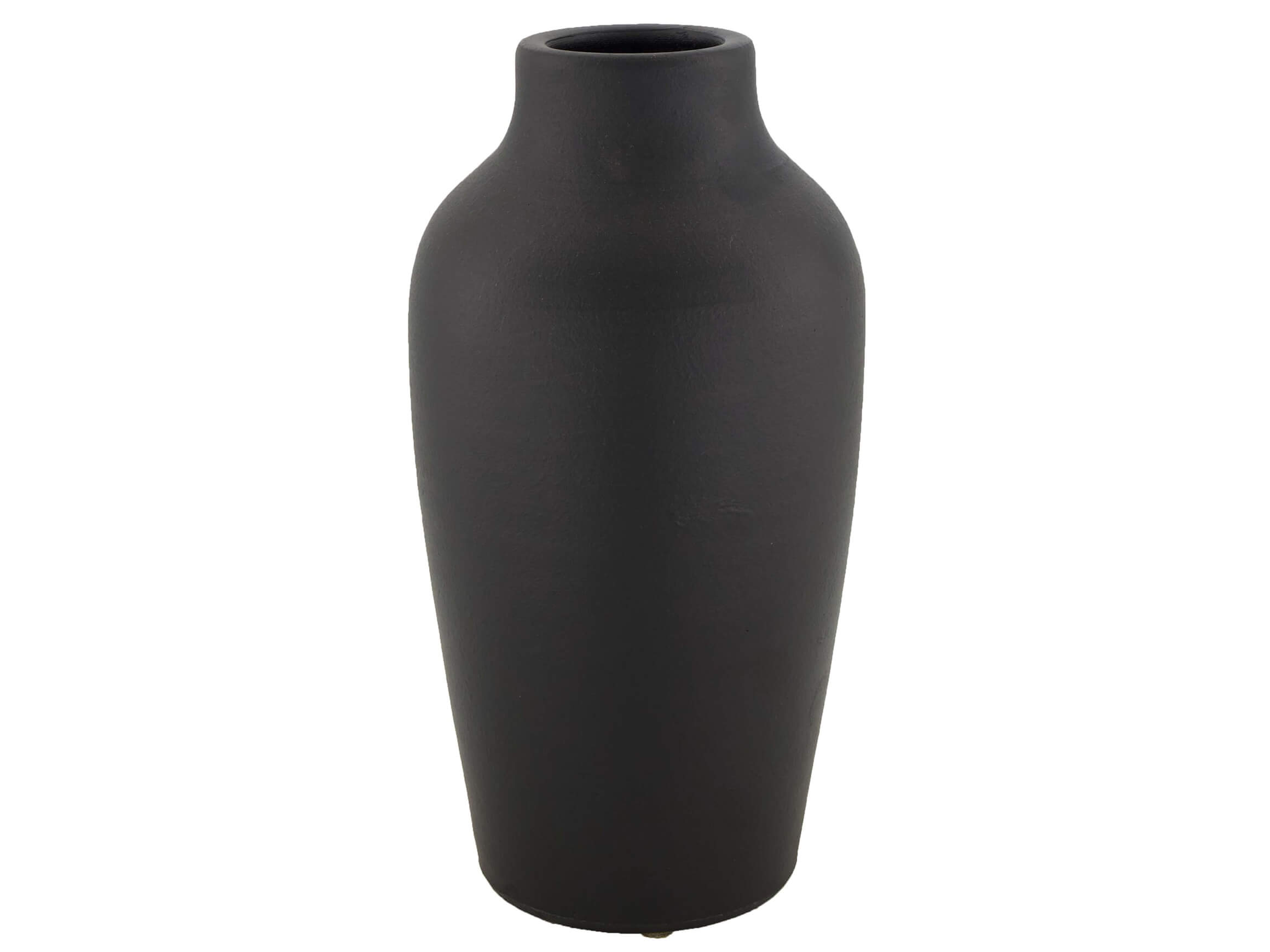 Decofinder Vase Keramik Schwarz H: 24 cm  | Schubiger Möbel