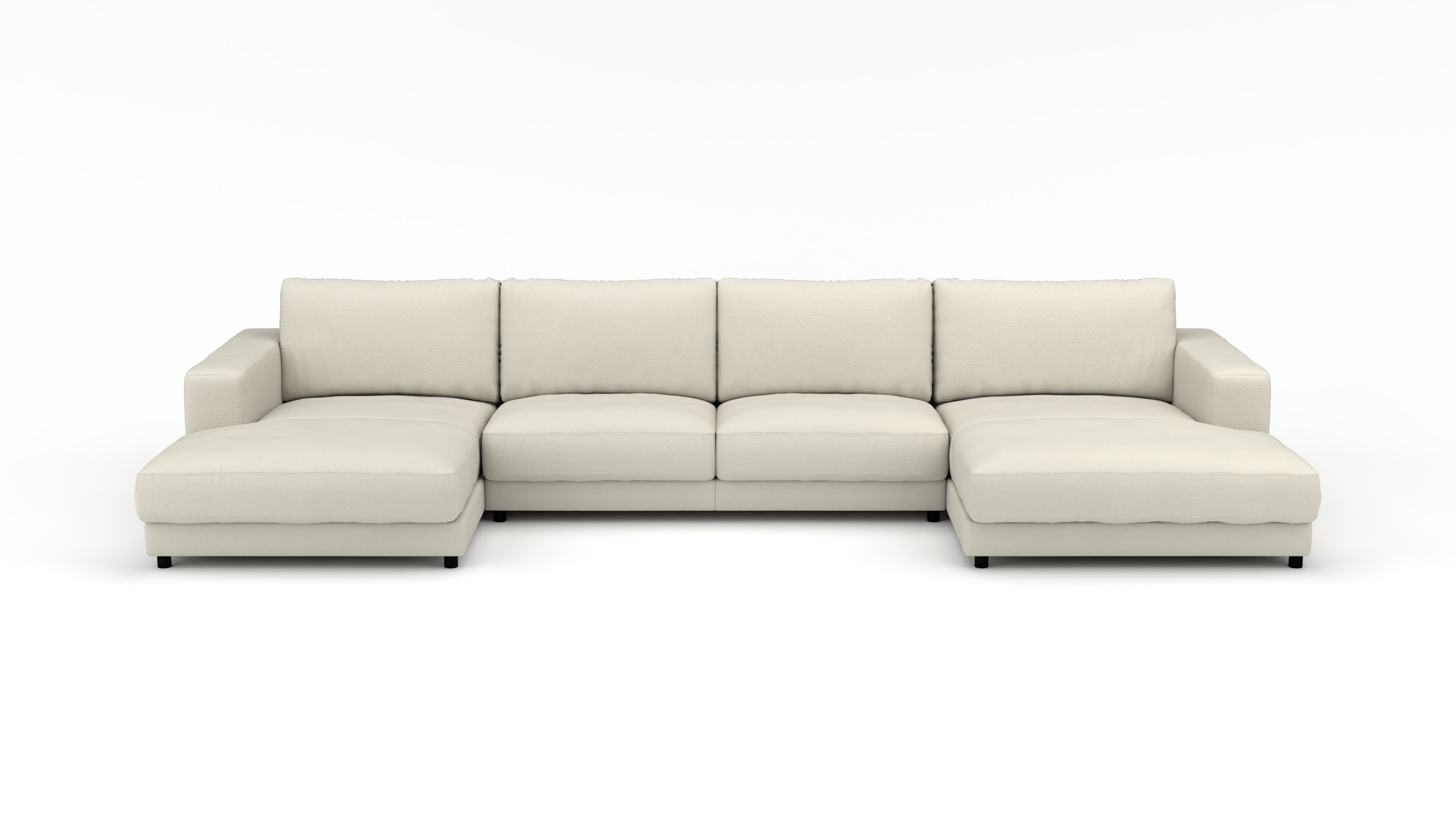 Wohnlandschaft #3 Jupiter UrbanDesign / Farbe: Weiss / Bezugsmaterial: Stoff