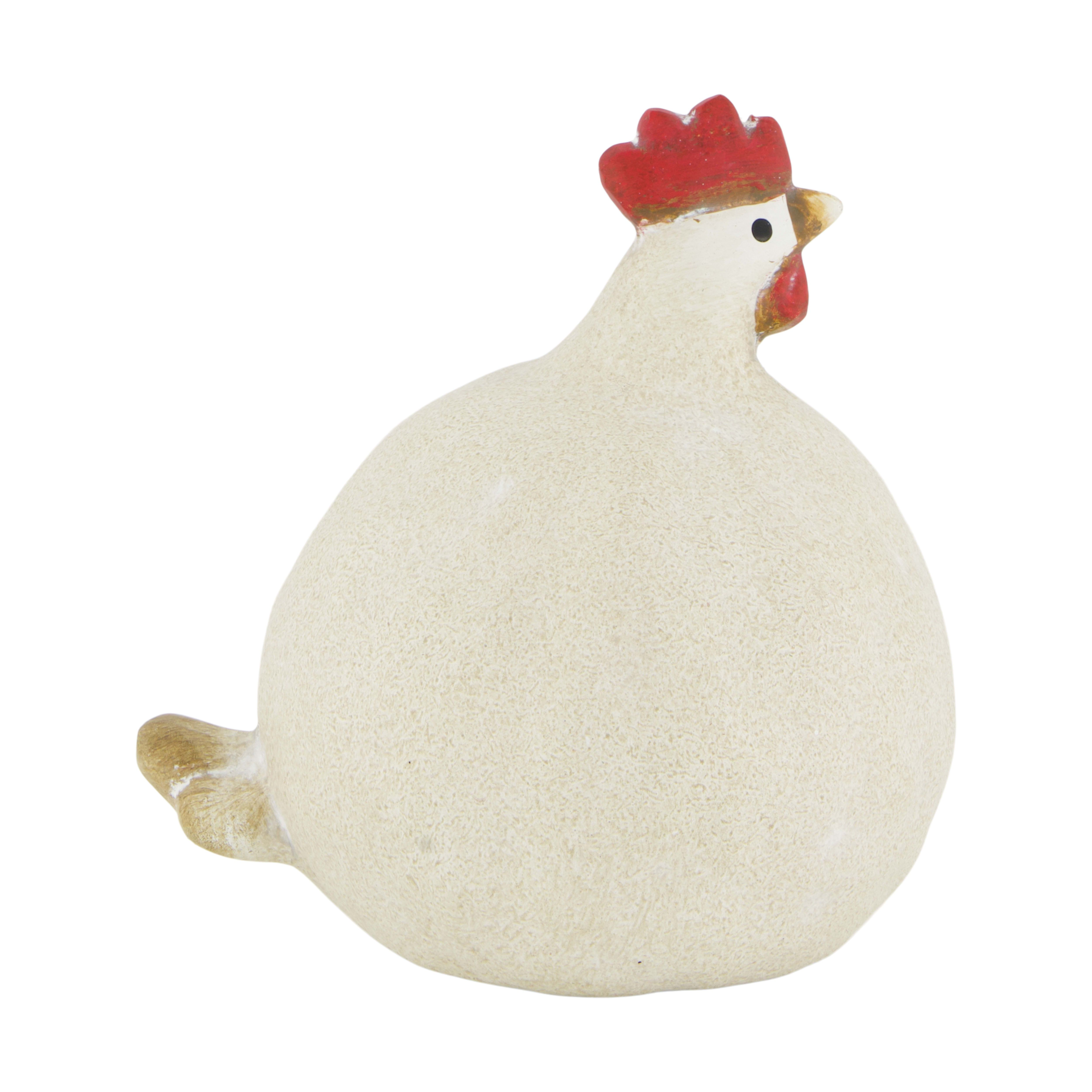 Tierfigur Huhn, Weiss Decofinder