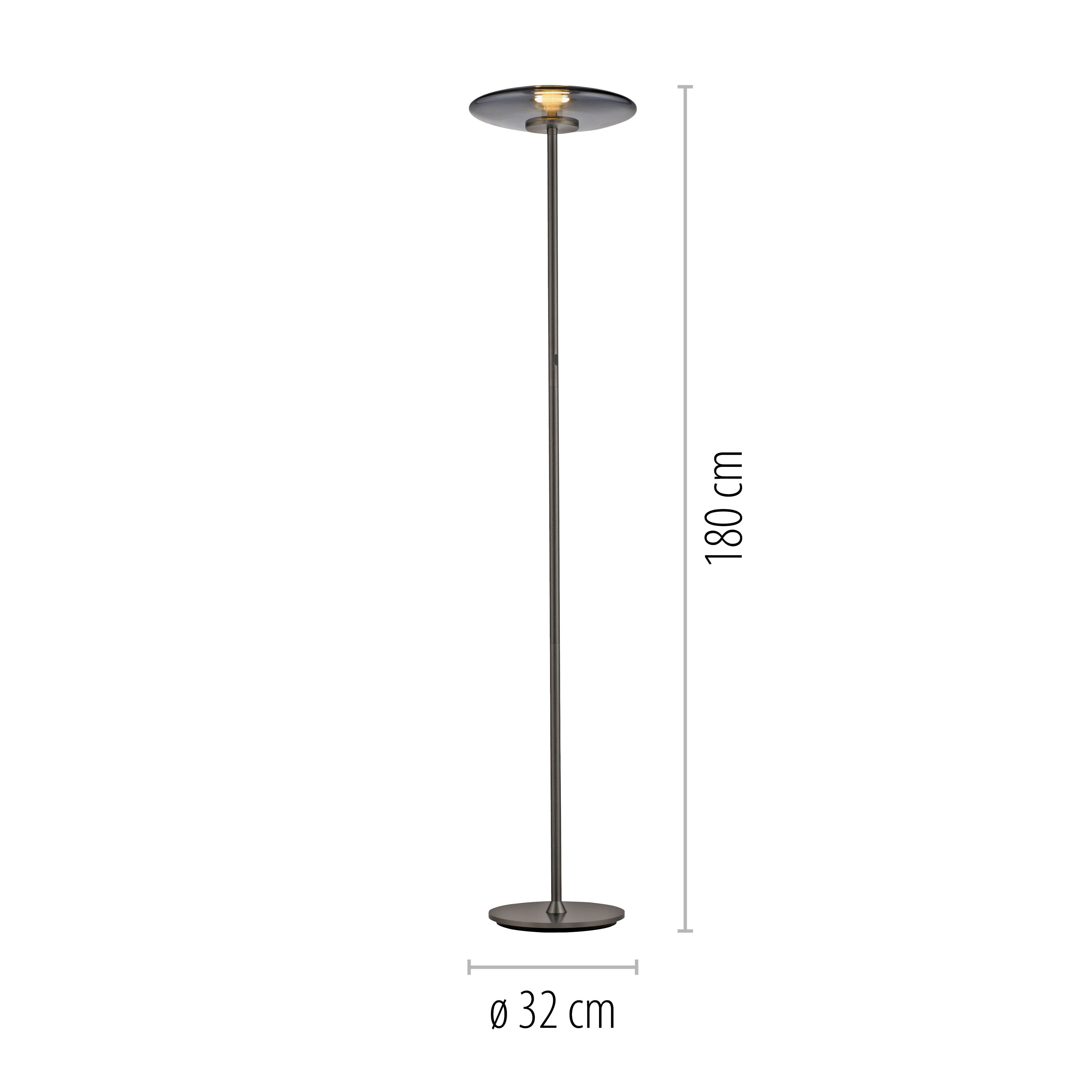 Stehlampe Lumensteel Grey H: 180 cm Ribaglob