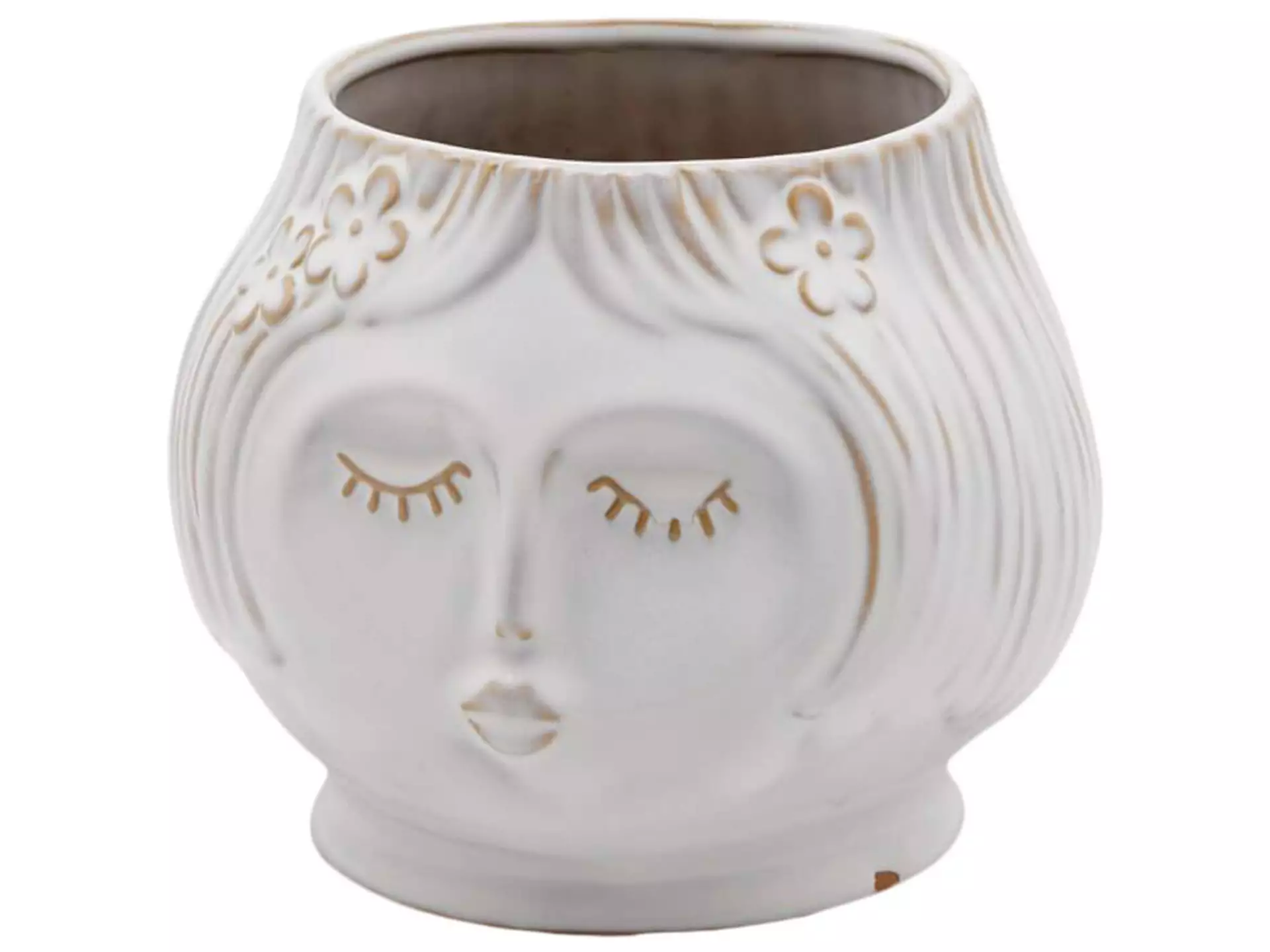 Vase Gesicht Lady H: 14 cm Edg
