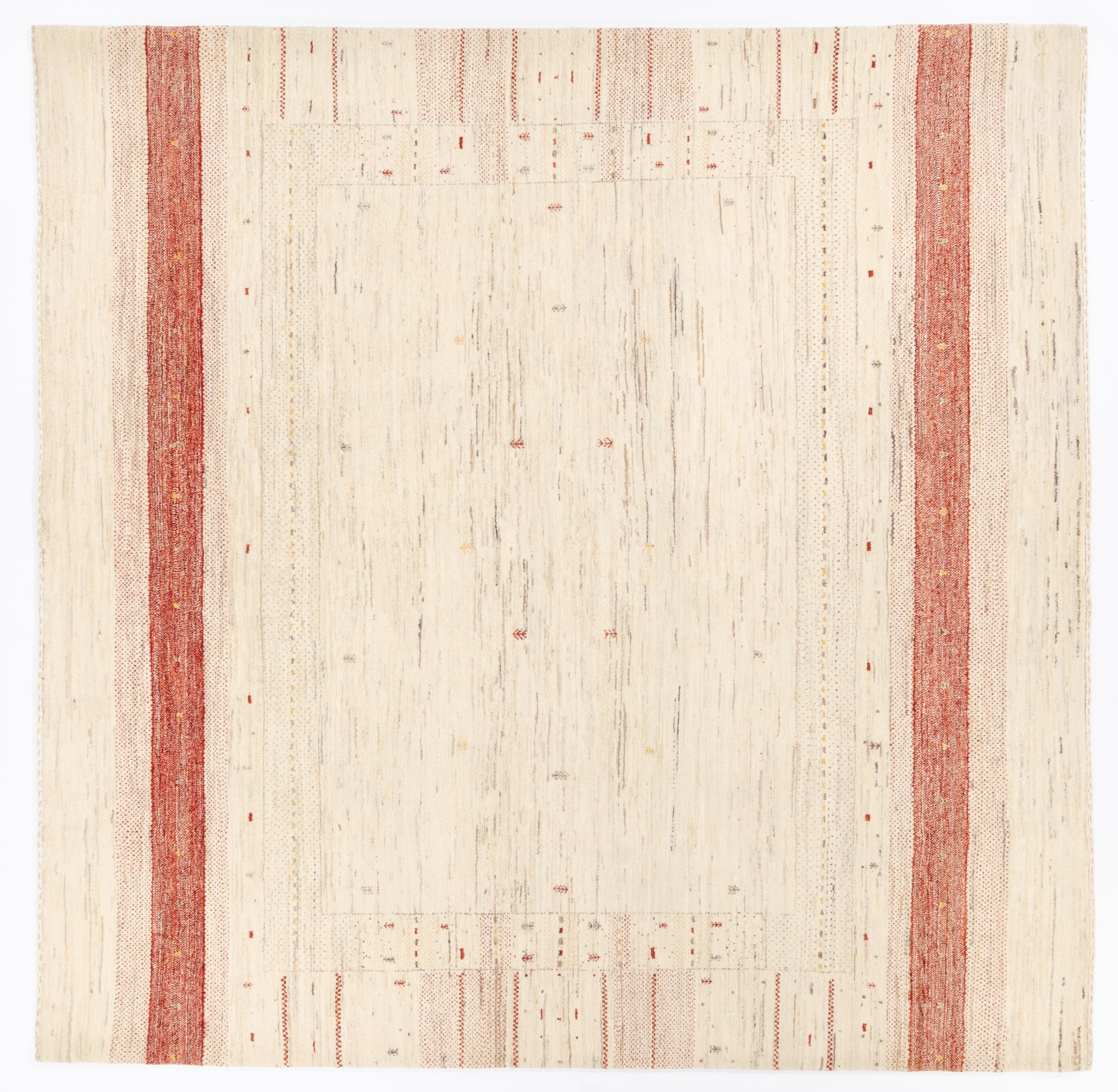 Nomadenteppich Loribaft Negra/ Farbe: Rosa / Masse (BxT) :206x207 cm