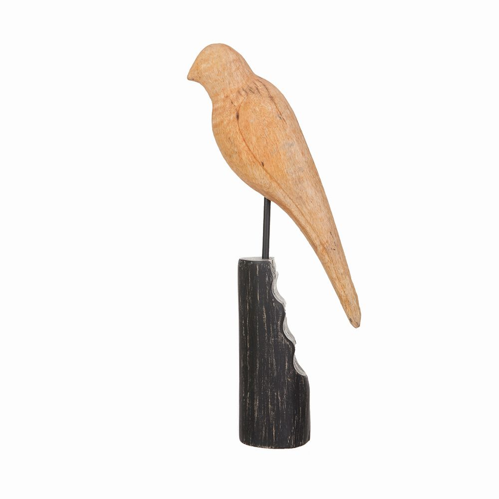Figur Vogel, Natur-Schwarz Decofinder
