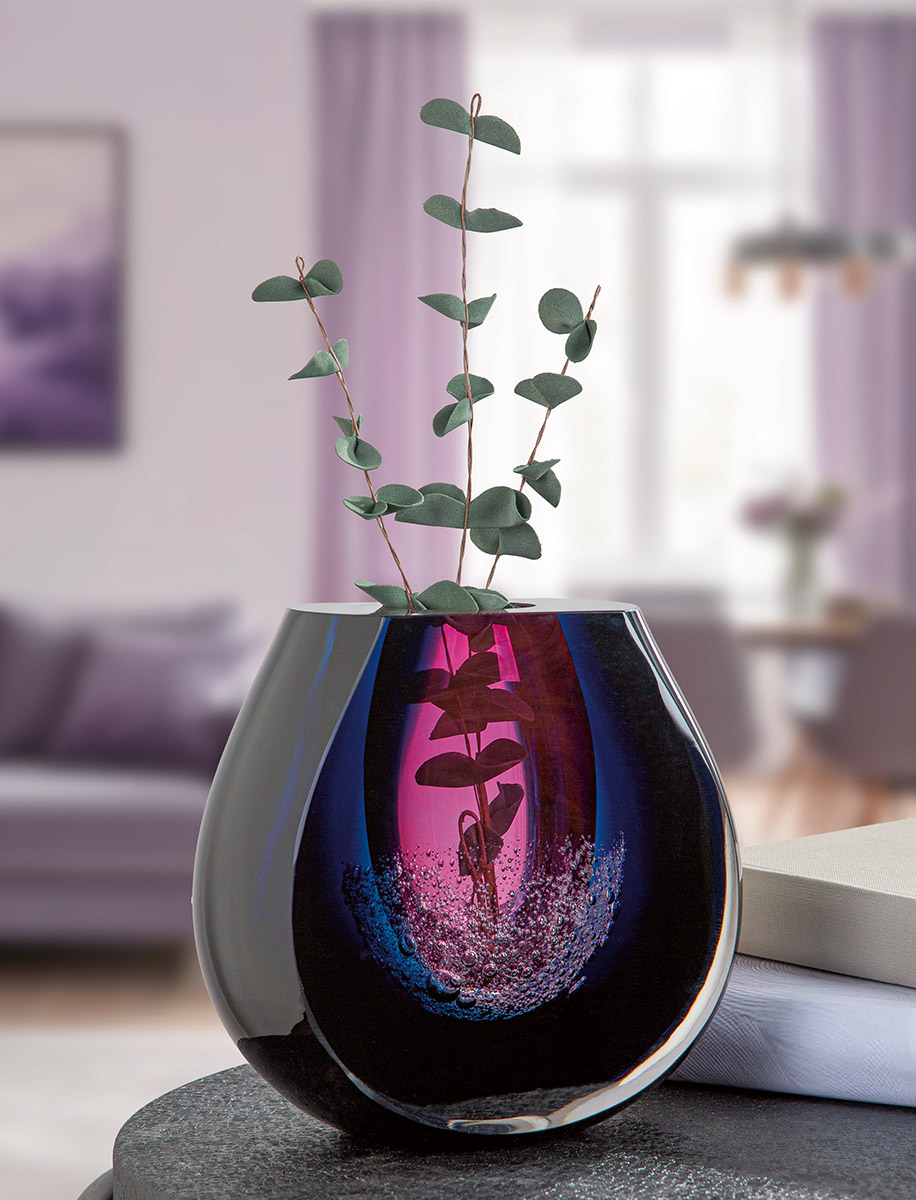 Vase Dark Abyss Glas Gilde