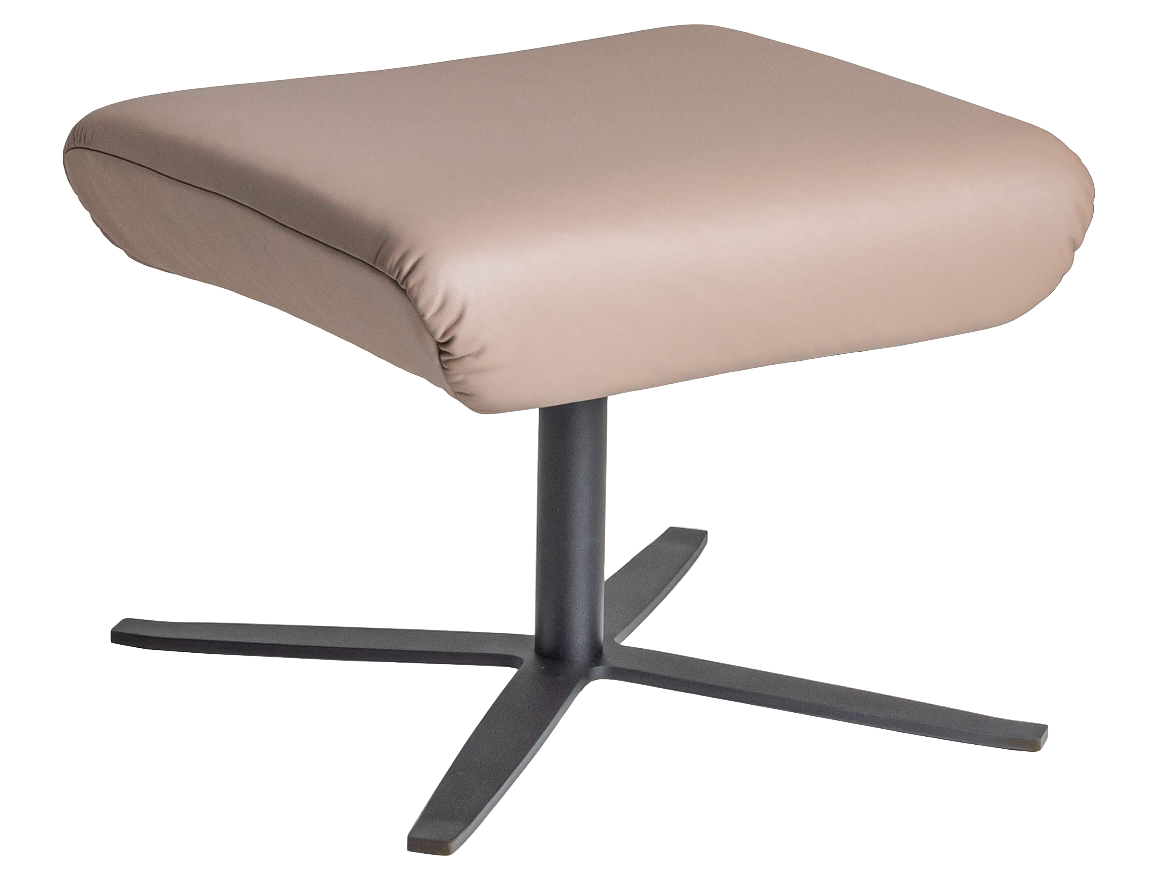 Hocker Sky Candy / Farbe: Malt / Bezugsmaterial: Leder