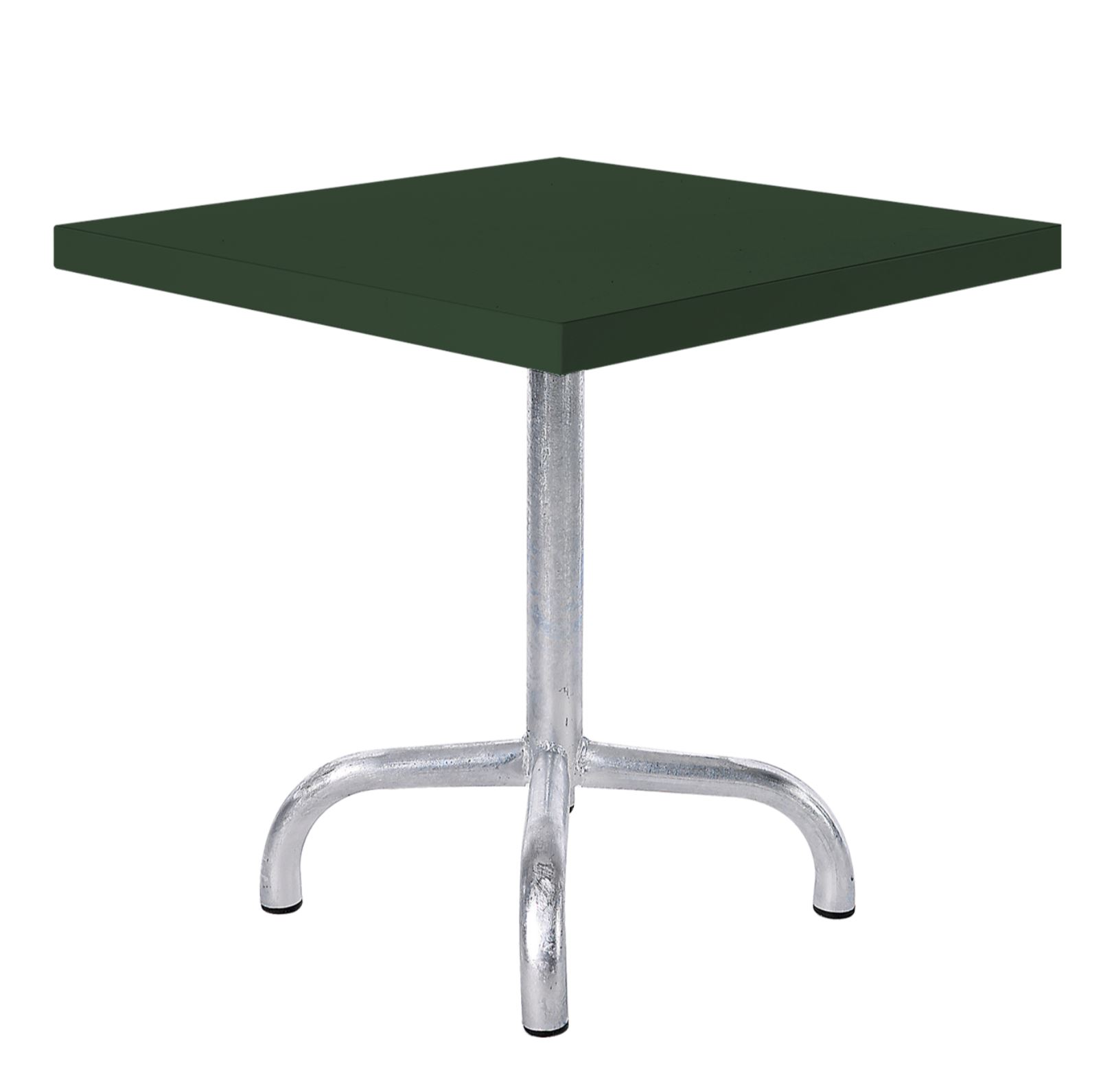 Metall-Beistelltisch Säntis Quadratisch Feuerverzinkt von Schaffner / Farbe: Tannengrün / Grösse: 50 x 50 cm