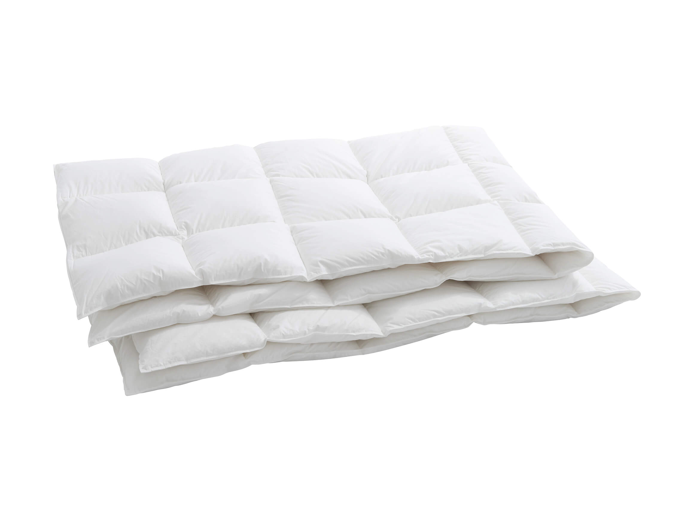 All-season duvet Bern 100, 100% goose down, quilted, 160 x 210 cm