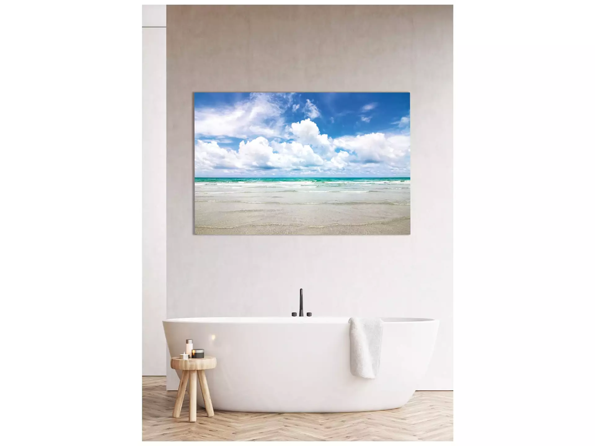 Digitaldruck auf Acrylglas Strand image LAND / Grösse: 120 x 80 cm