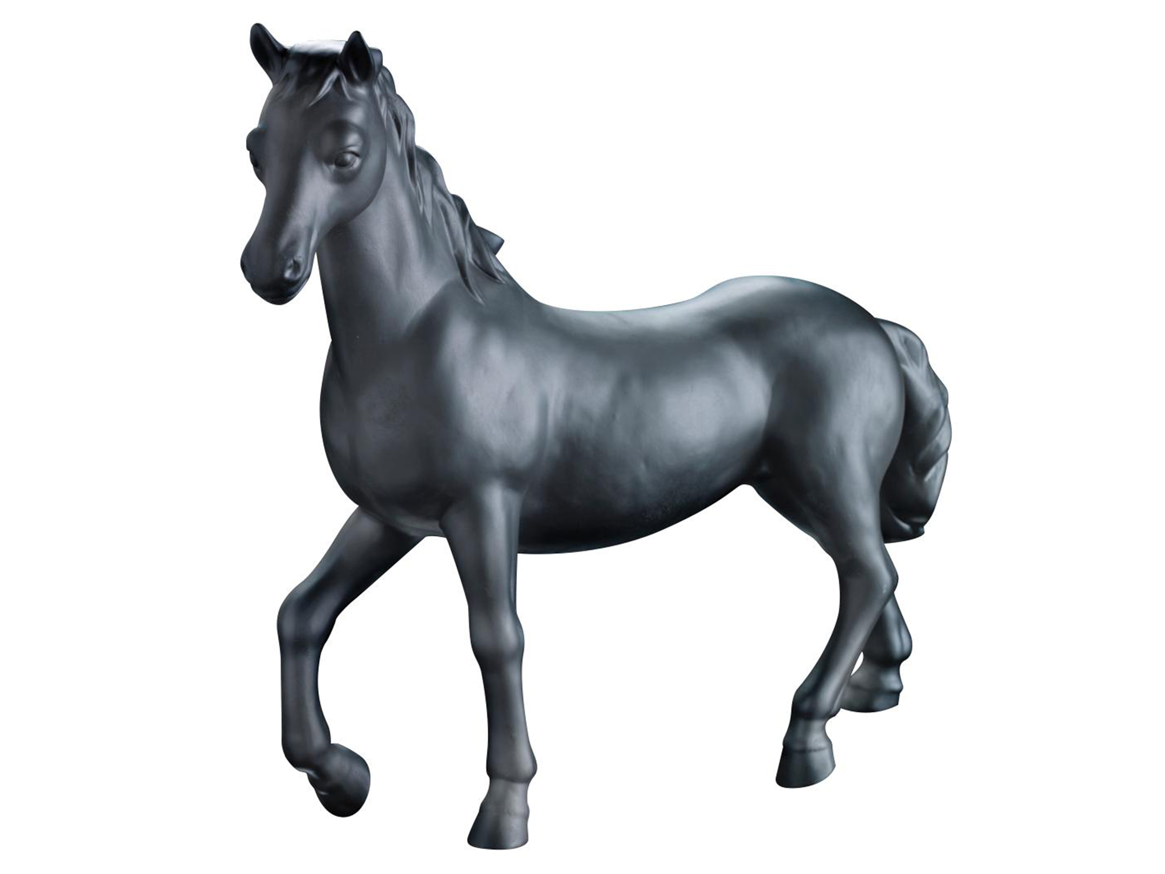 Abhika Figur Stute Schwarz H: 50 cm  | Schubiger Möbel