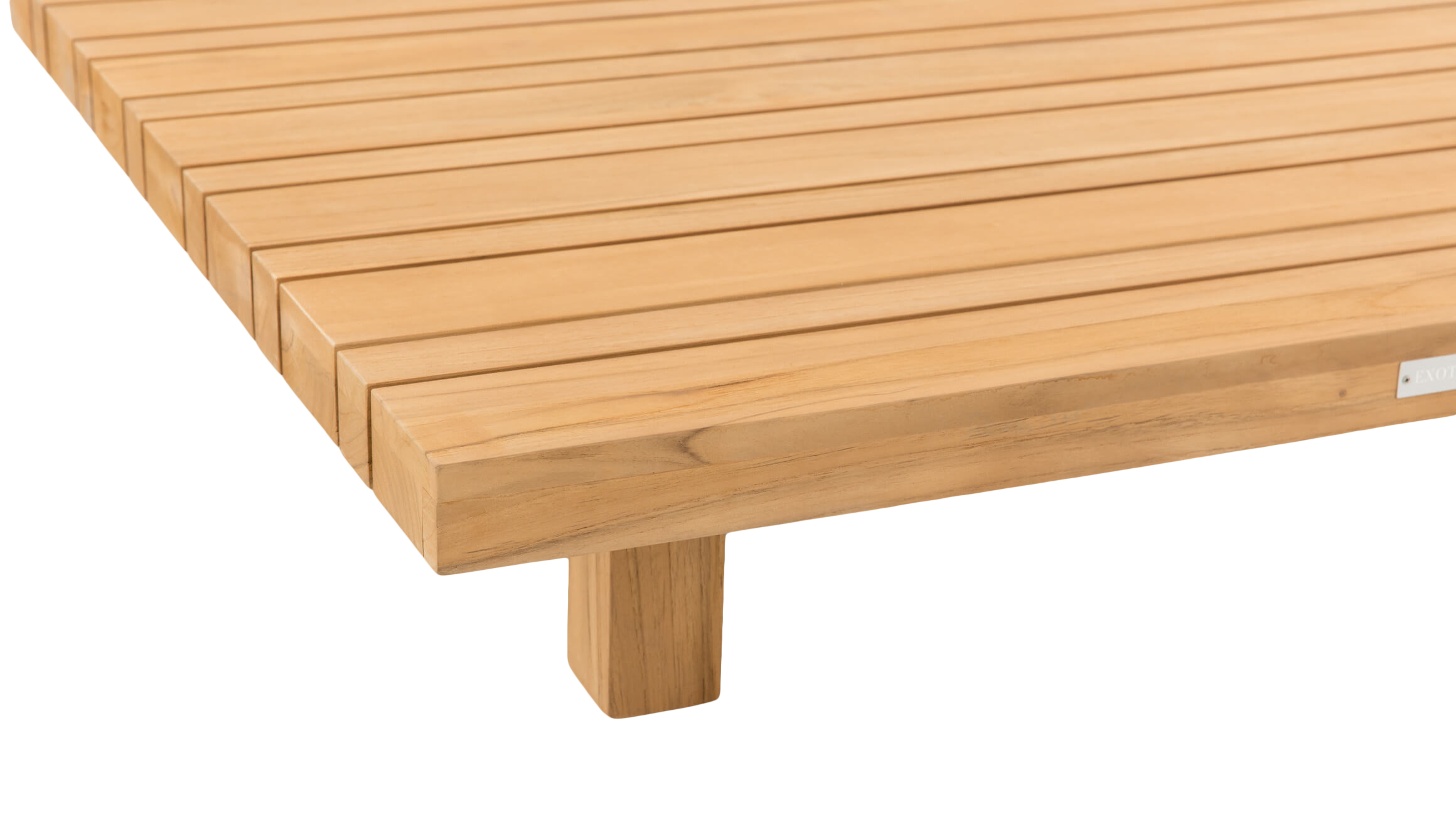 Clubtisch Parham, Teakholz, Massiv, b 98 cm t 100 cm h 20 cm