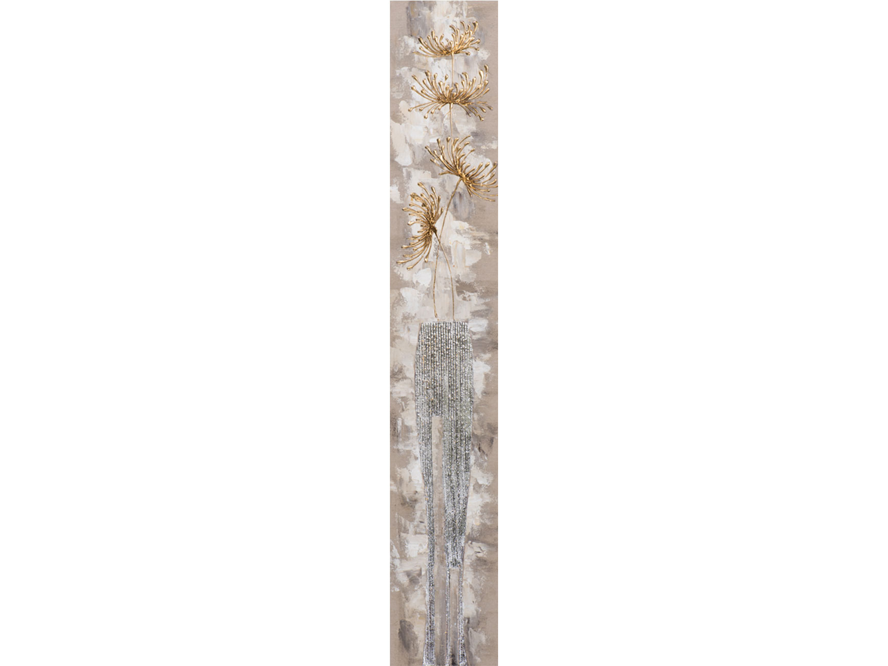 Bild Blumen in Gold, Schmal image LAND