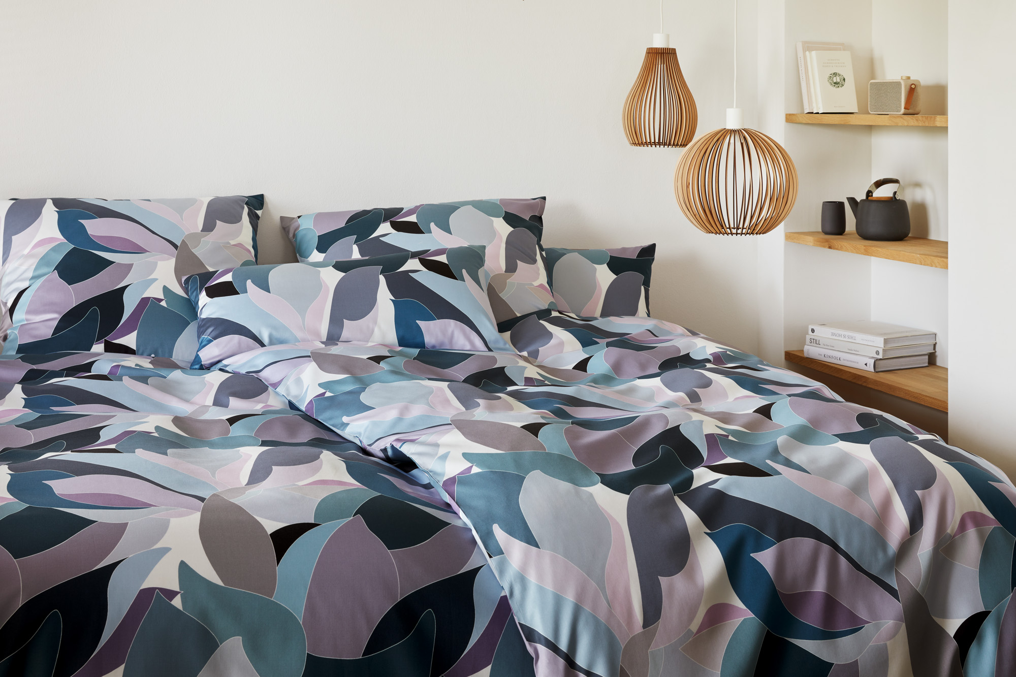 Bettwäsche Night Garden, Bleu Elegante / Farbe: Bleu