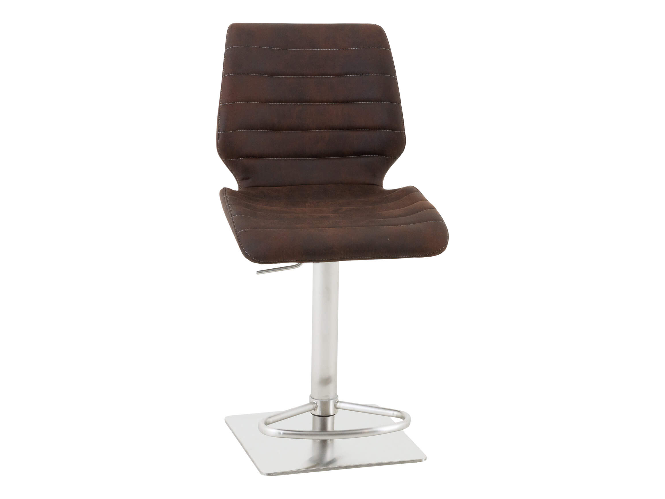 Barhocker Vaduz Niehoff / Farbe: Mocca / Material: Microfaser