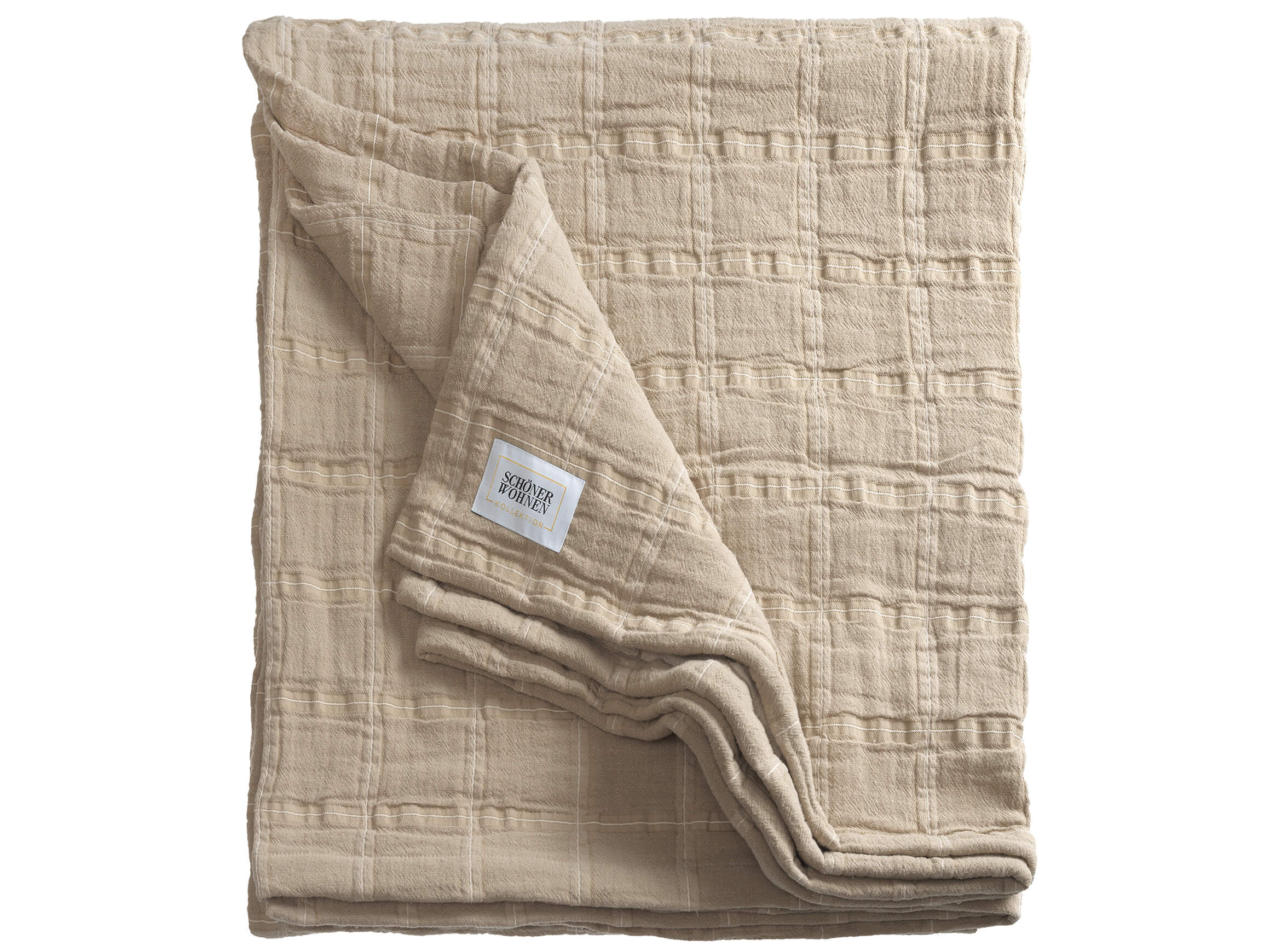 Stoeckel & Grimmler Bettüberwurf Delight Sand B: 240 cm  | Schubiger Möbel