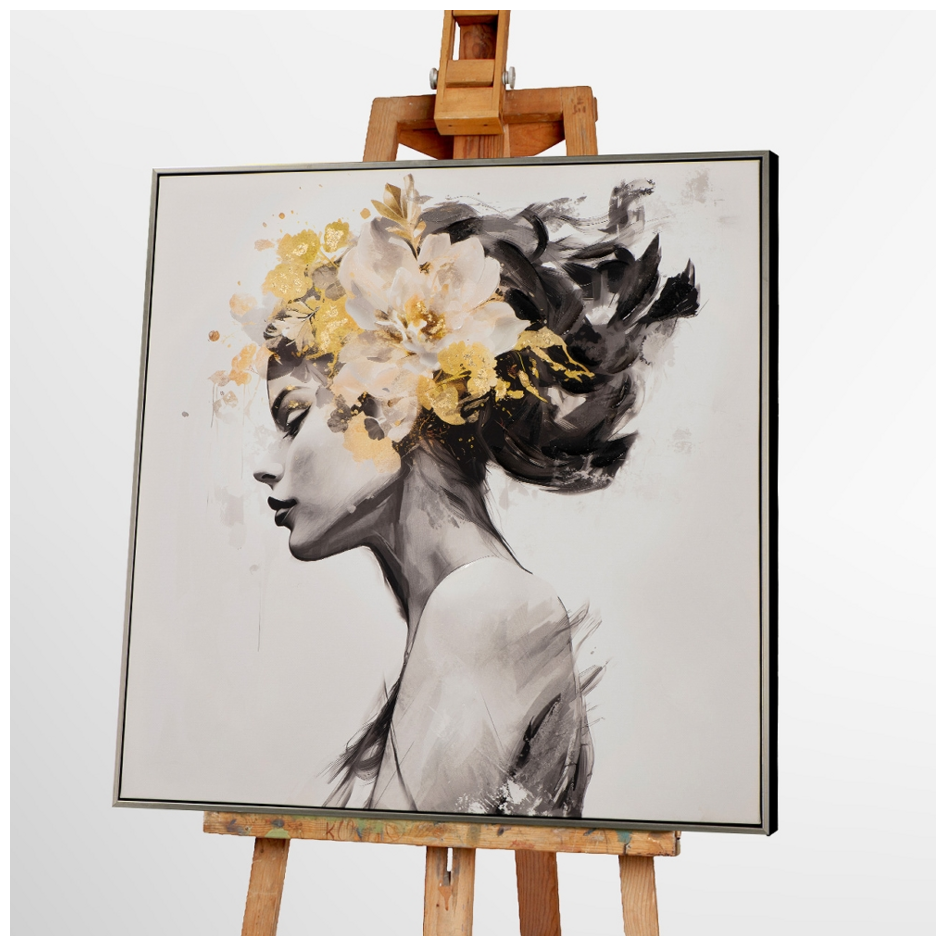 Bild Golden Flower Beauty 2 image LAND / Grösse: 80 x 80 cm Bild Golden Flower Beauty 2 image LAND / Grösse: 80 x 80 cm
