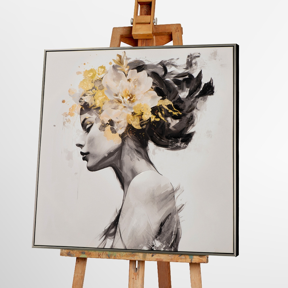 Bild Golden Flower Beauty 2 image LAND / Grösse: 80 x 80 cm