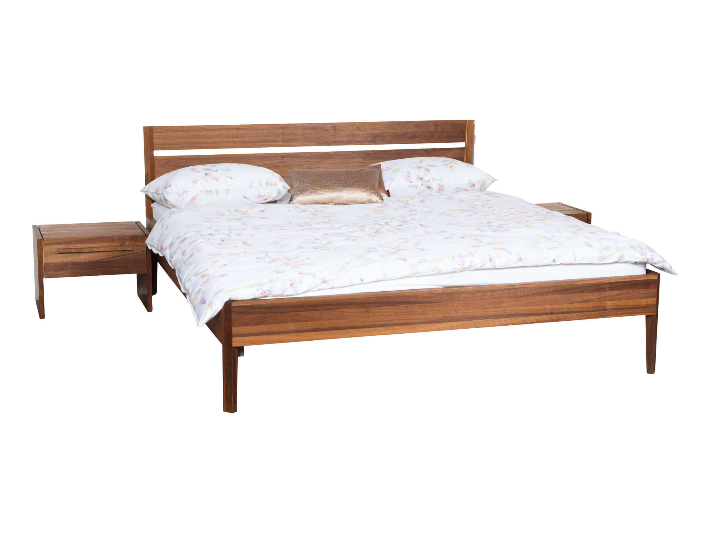 Bett Light Team 7 / Farbe: Braun