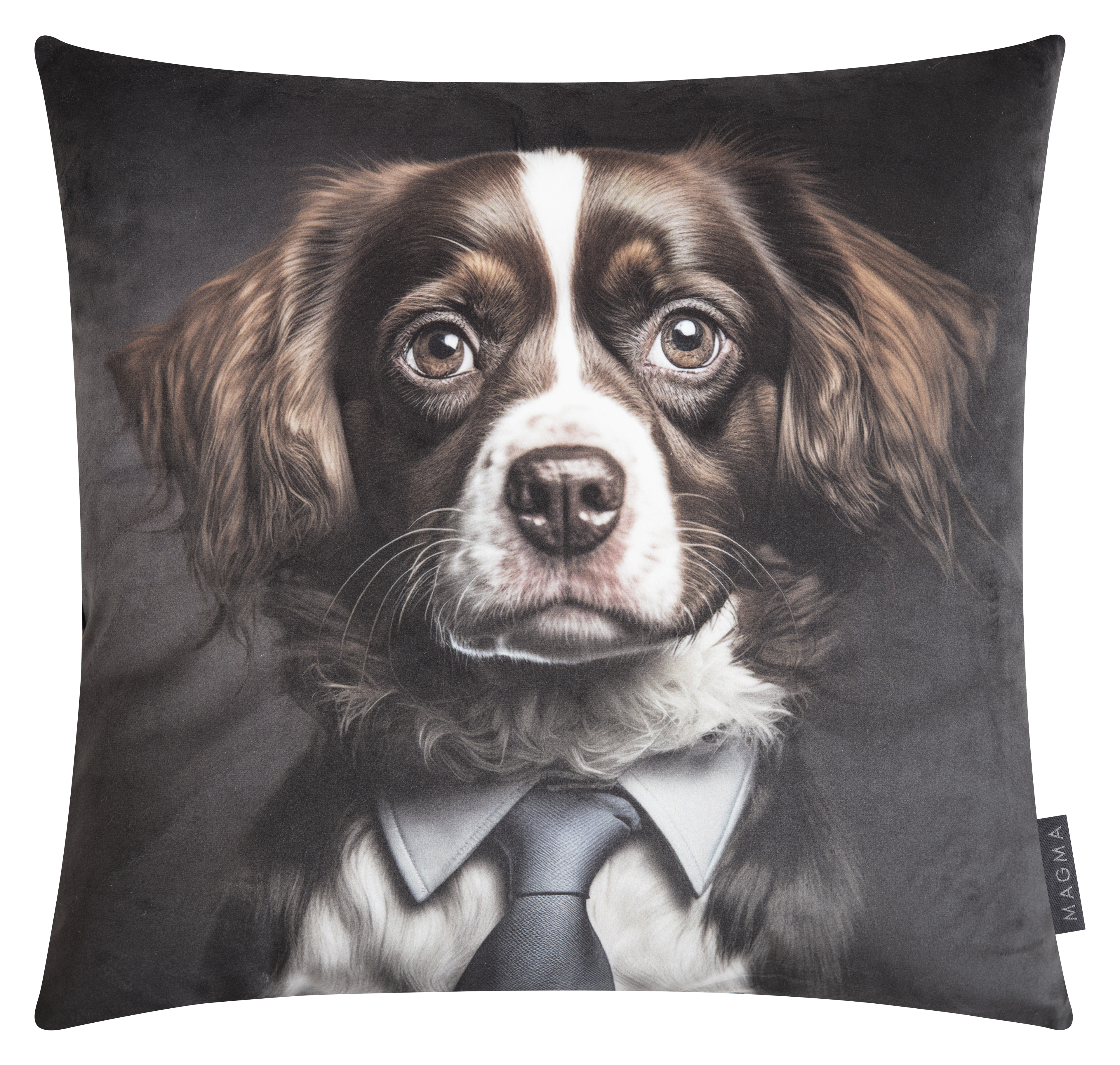Kissenhülle Arty Animals, Hund 45x45 cm Magma / Farbe: