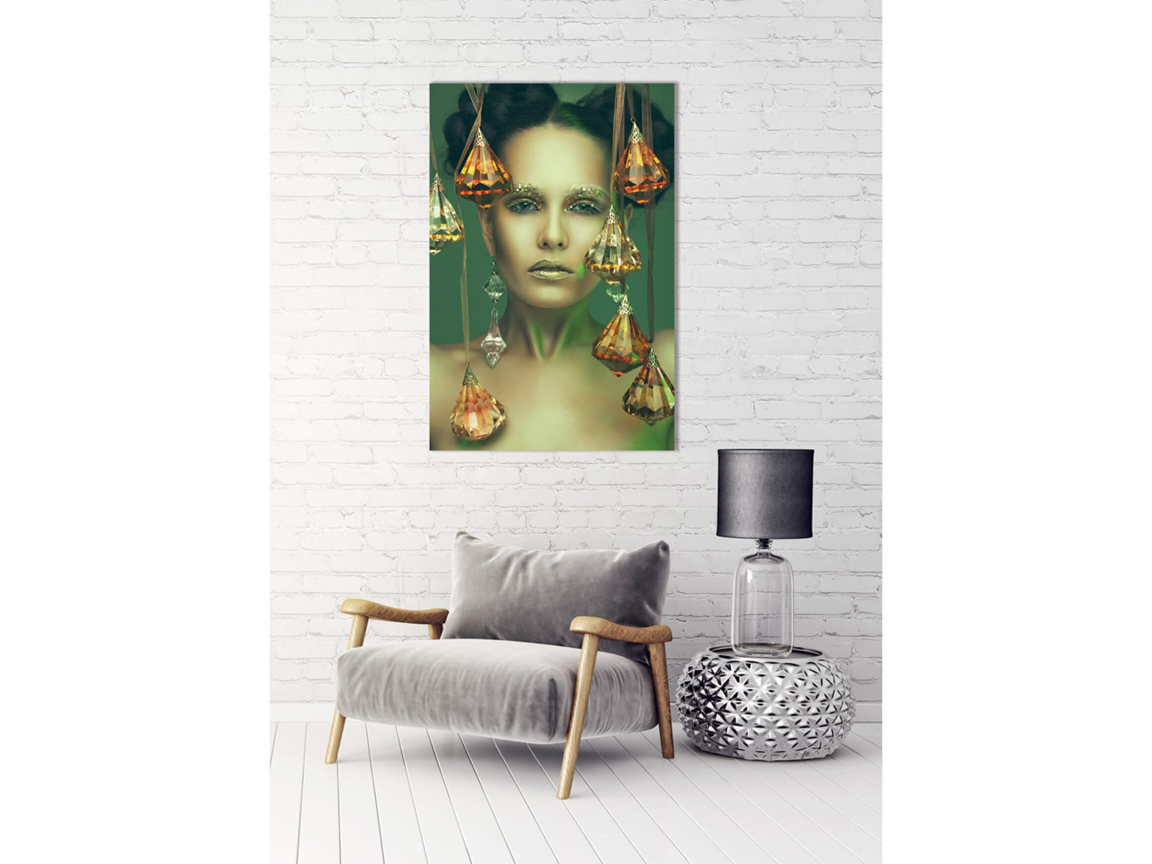 Digitaldruck auf Acrylglas Spectakuläre Grüne Schönheit image LAND / Grösse: 120 x 80 cm