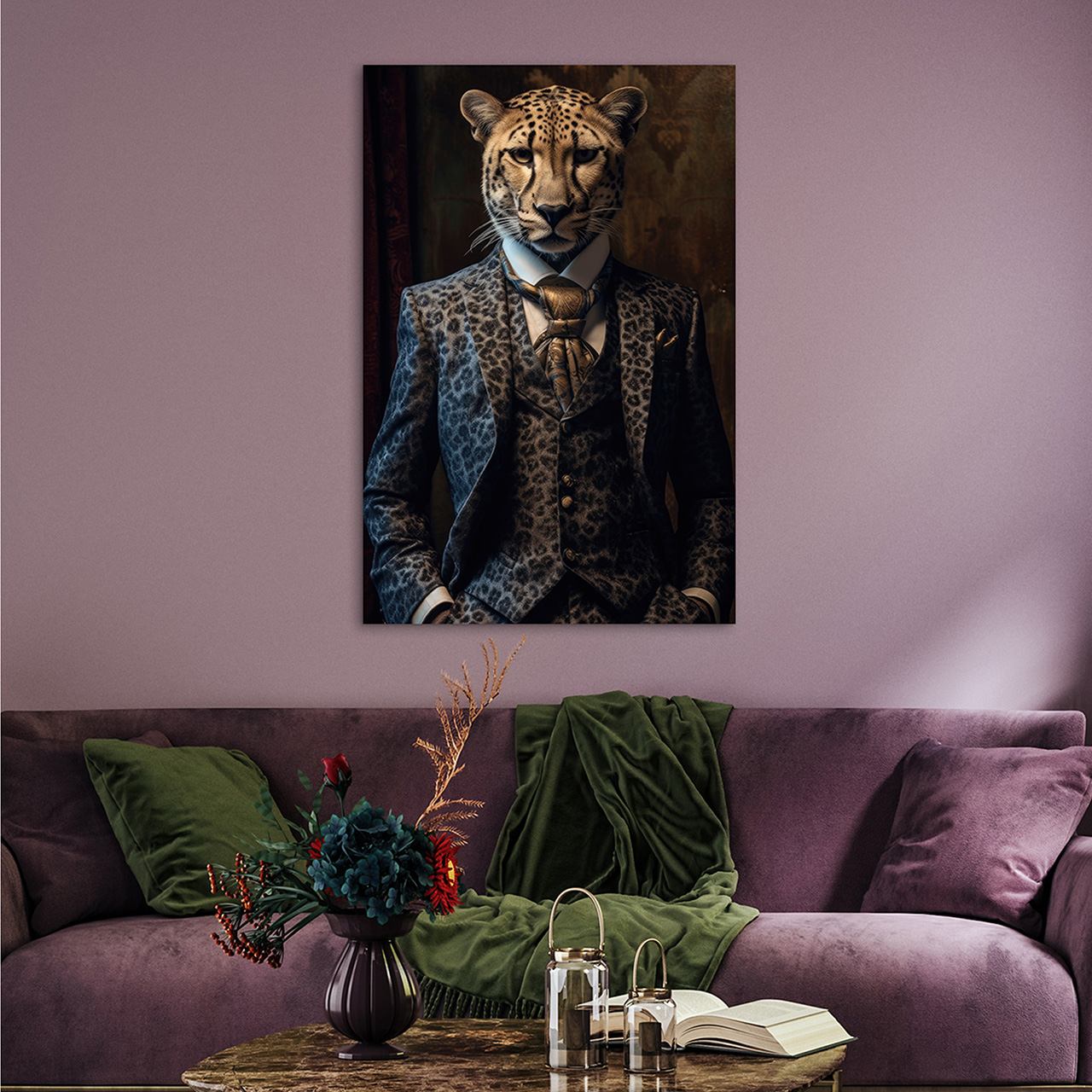 Canvas-Stylish Cheetah-image LAND