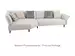 Sofa Bochum Schillig Willi / Farbe: Silver Grey / Bezugsmaterial: Stoff