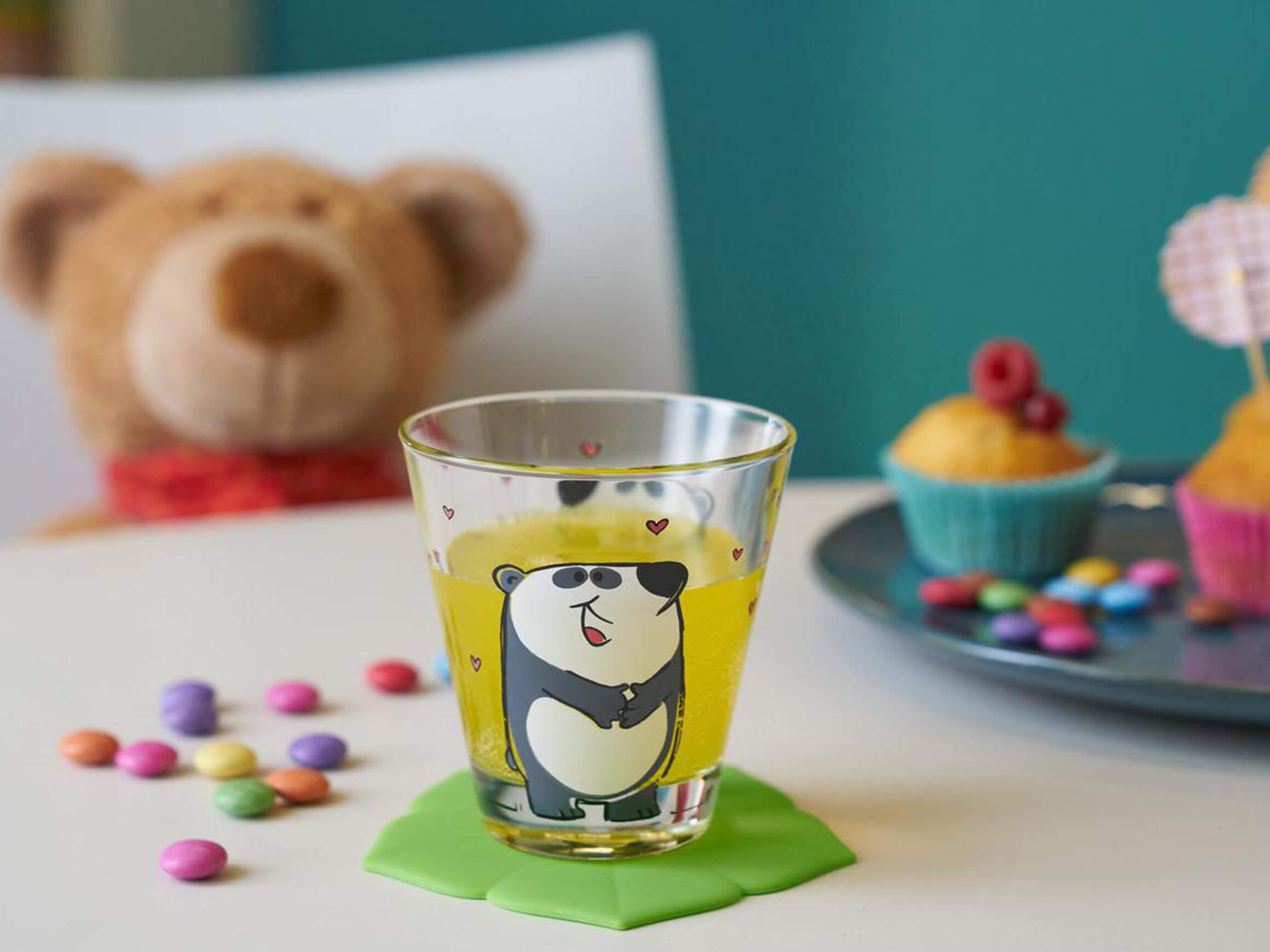 Leonardo Trinkglas Für Kinder Bambini Panda 215 Ml, 6 Stück