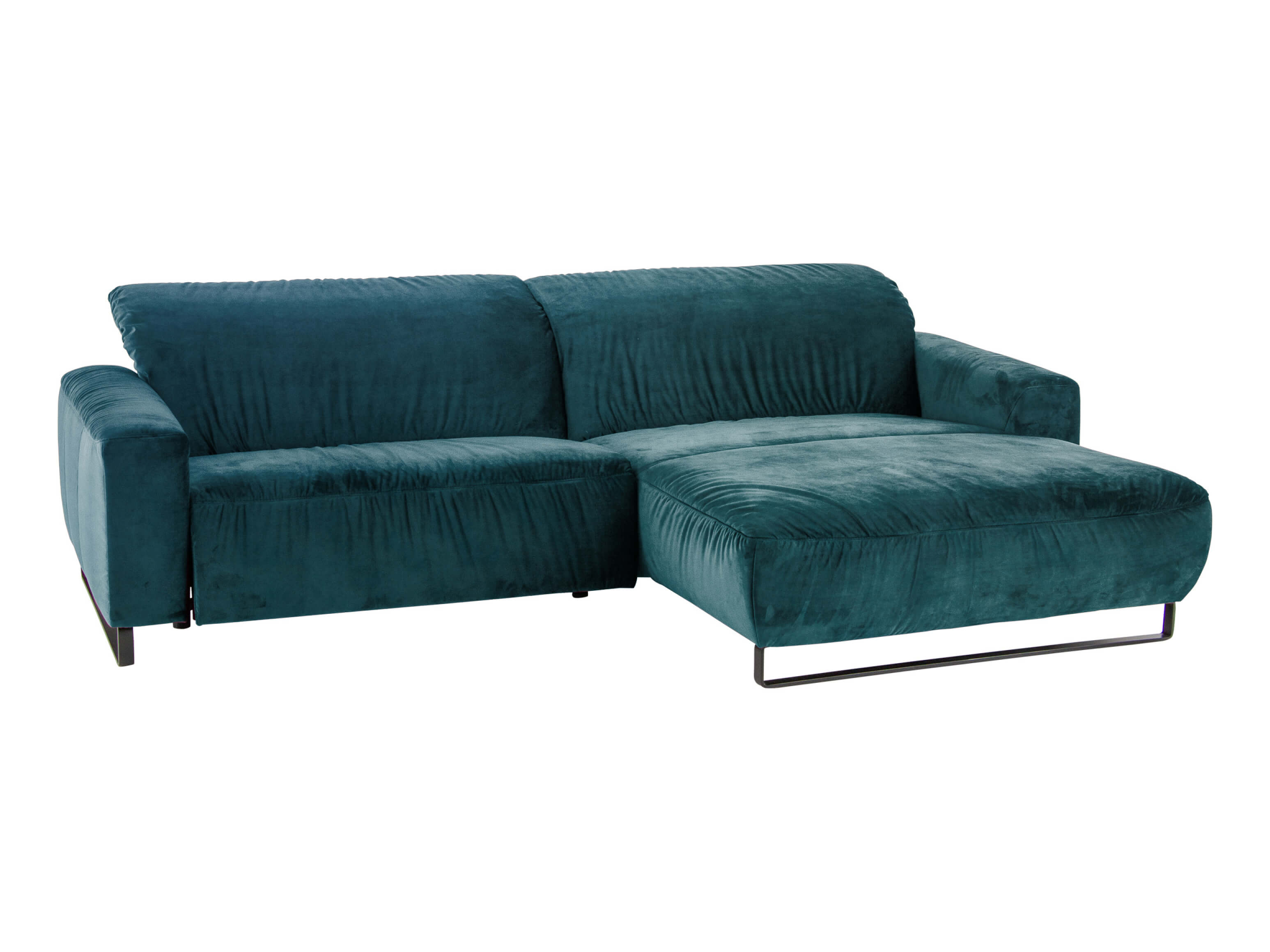 Ecksofa Eindhoven Basic Candy / Farbe: Schwarz / Material: Leder Basic
